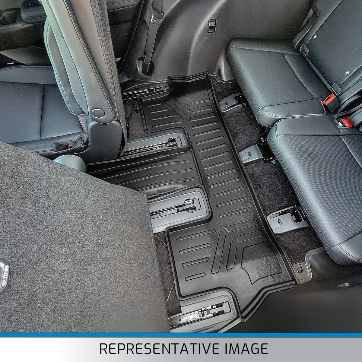 SC0082-N2 3rd Row Custom Fit Floor Liners for 2017-2019 Ford Explorer