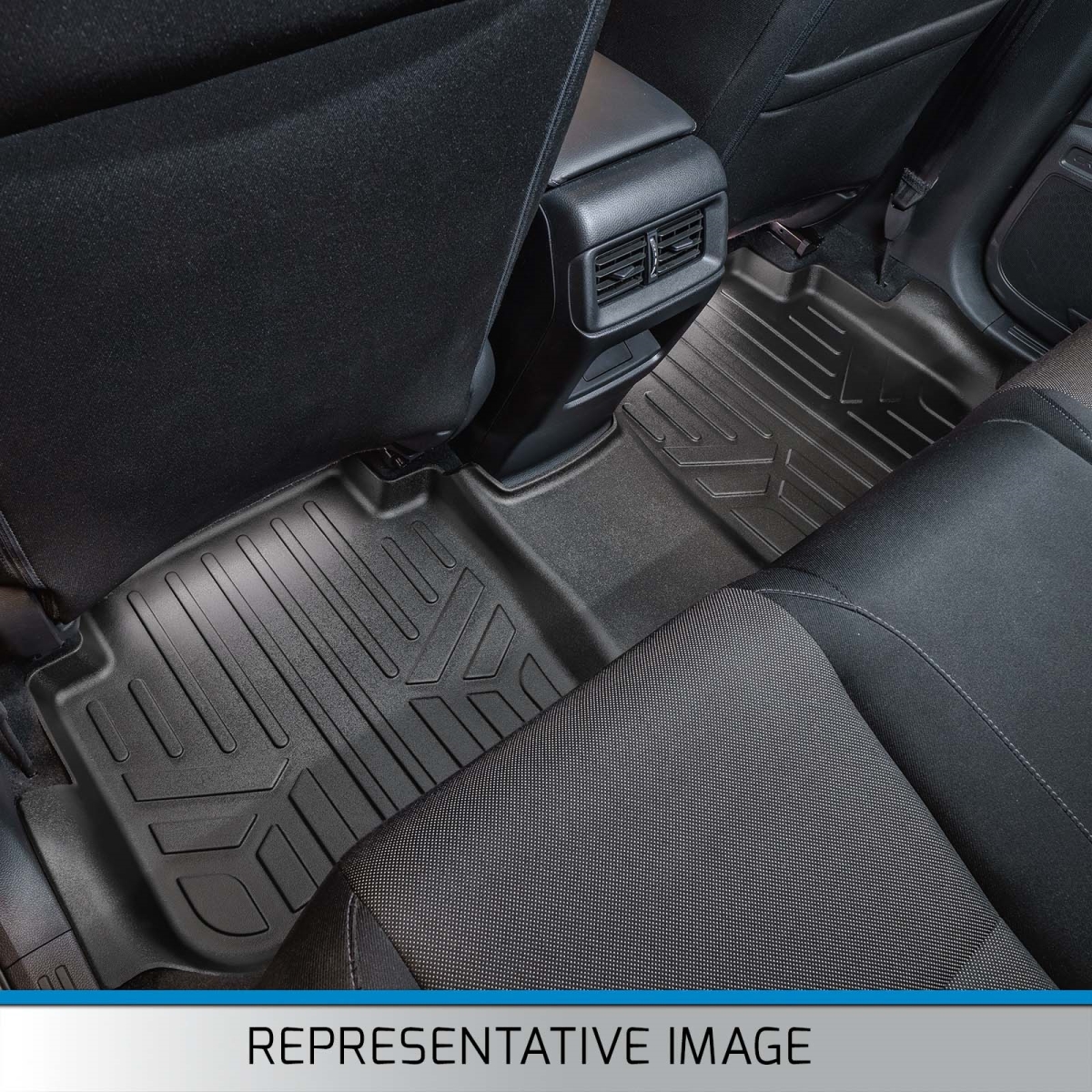 SB0109-N2 2nd Row Custom Fit Floor Liners for 2017-2019 Ford Explorer 7 Passenger