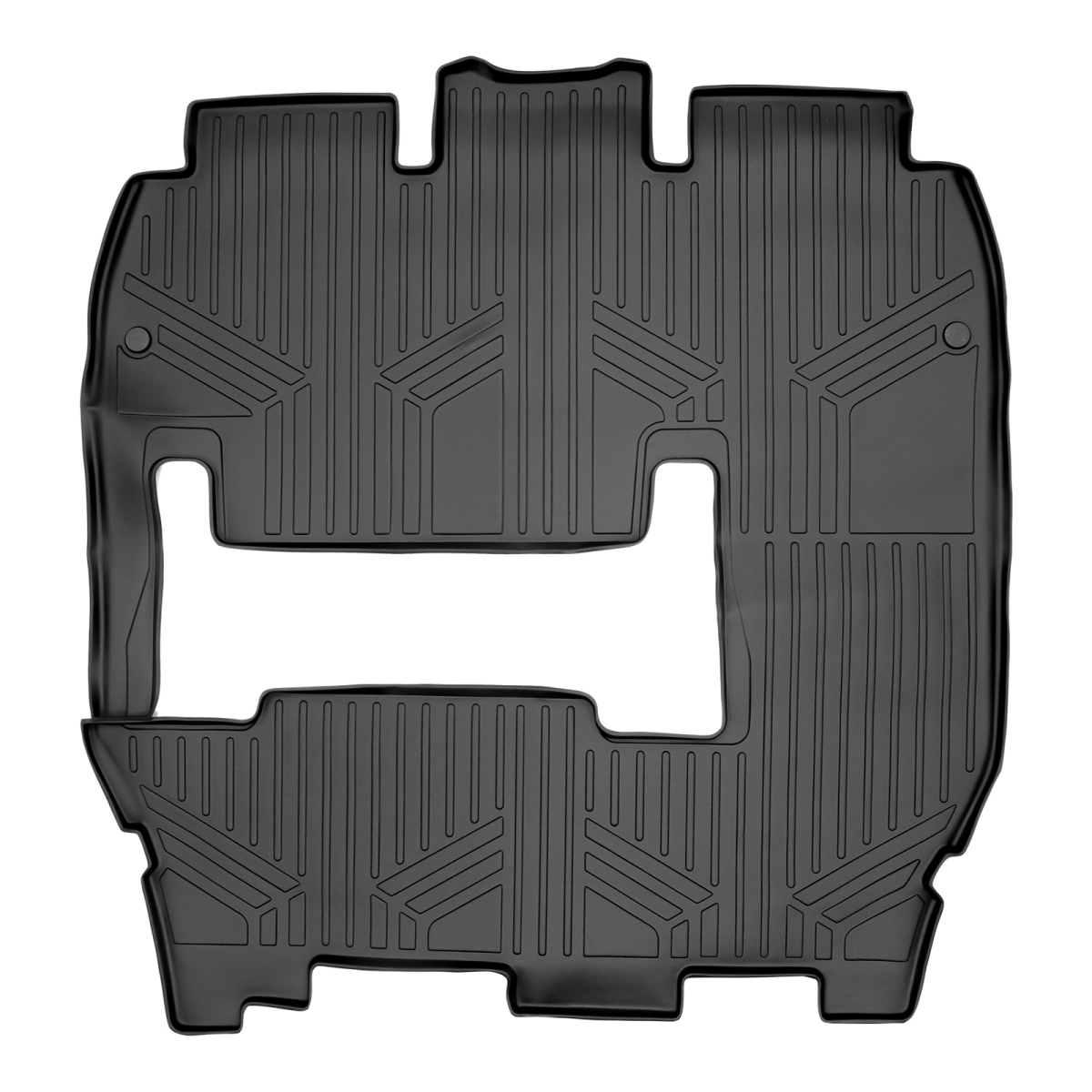 SB0359-N1 2 Rows Custom Fit Floor Liners for 2020-2021 Chrysler Voyager 7 Passenger