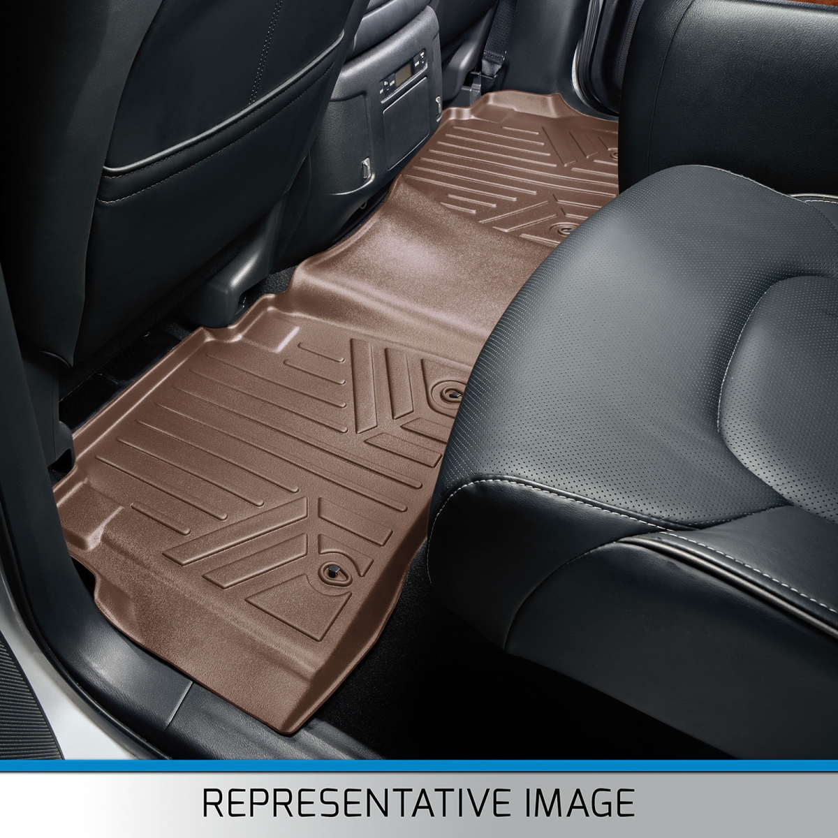 SB1015-N2 2nd Row Custom Fit Floor Liners for 2007-2014 GMC Yukon 7 & 8 Passenger