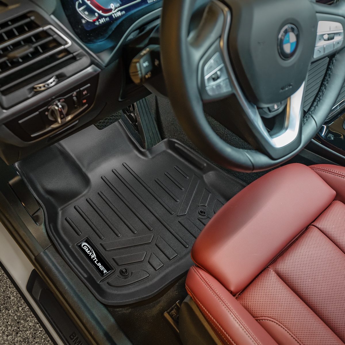 SA0484-B0484-N6 2 Rows Custom Fit Floor Liners for 2019-2025 BMW X4 M40i