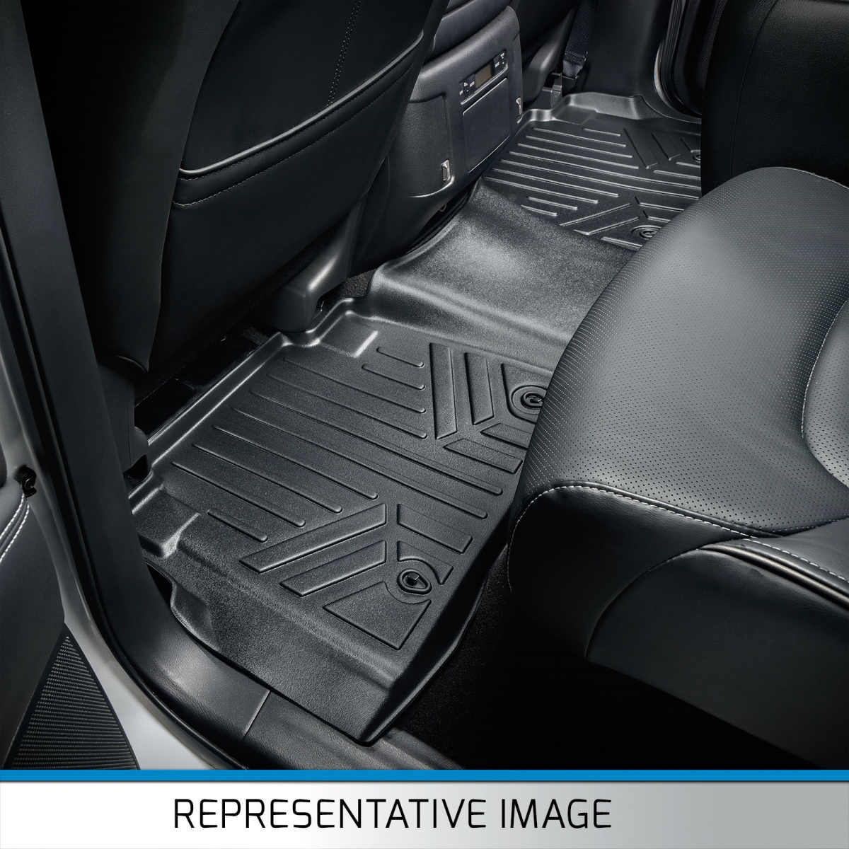 SB0082-N1 2nd Row Custom Fit Floor Liners for 2015-2016 Ford Explorer 8 Passenger