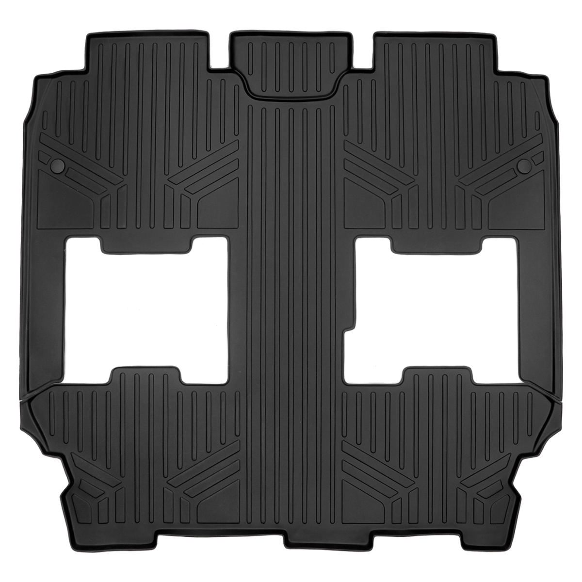 SB0349-N2 2 Rows Custom Fit Floor Liners for 2024-2025 Chrysler Pacifica