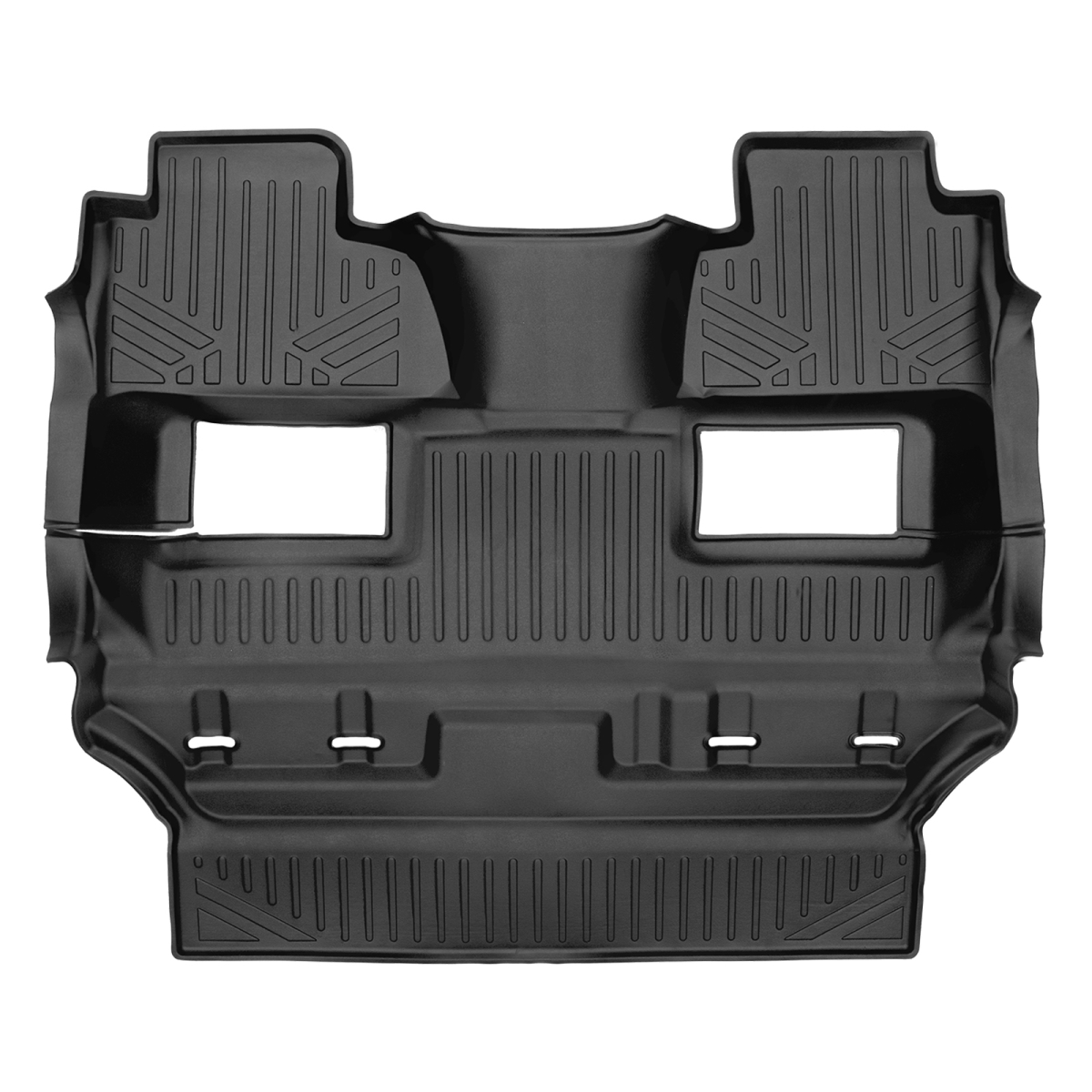 SB0444-N1 2 Rows Custom Fit Floor Liners for 2015-2020 GMC Yukon 7 Passenger