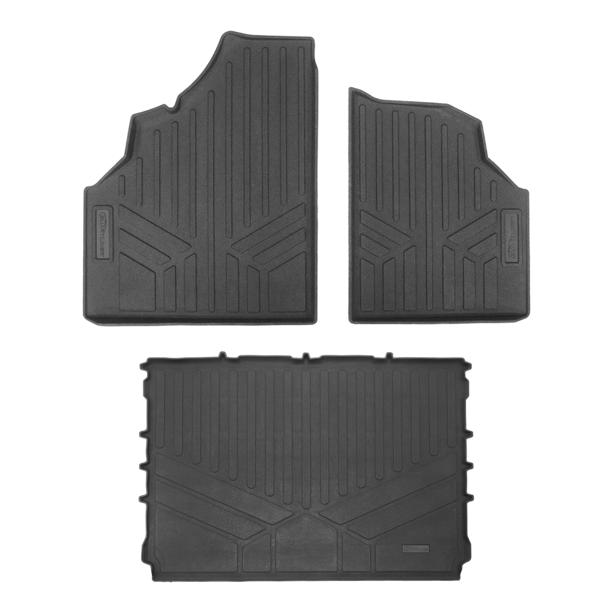 UA0132-UK0132 2 Rows Custom Fit UTV Floor Mats for 2016-2025 Can-Am Defender 3 Seater