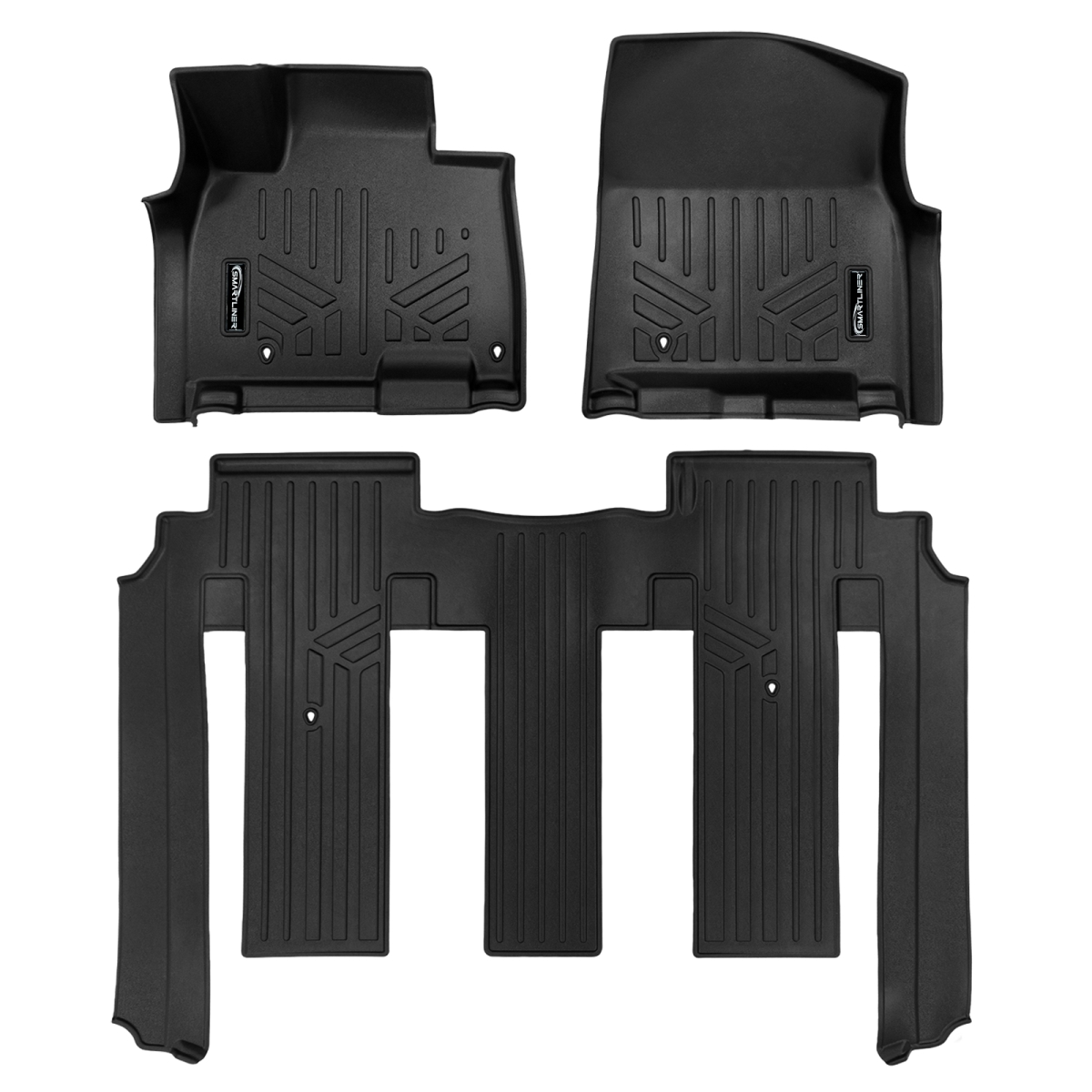 SA0772-B0772 2 Rows Custom Fit Floor Liners for 2025-2026 Kia Carnival 8 Passenger