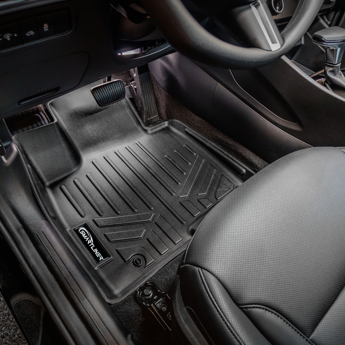 SA0555-B0792 2 Rows Custom Fit Floor Liners for 2022-2025 Hyundai Tucson