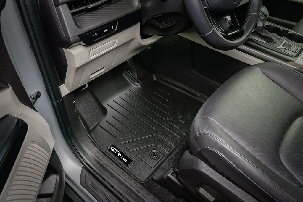 SA0556-B0738-E0556 4 Rows Custom Fit Floor Liners for 2022-2026 Kia Carnival 7 Passenger