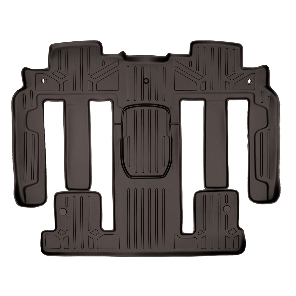 SB3044-N1 2 Rows Custom Fit Floor Liners for 2008-2010 Saturn Outlook 7 Passenger