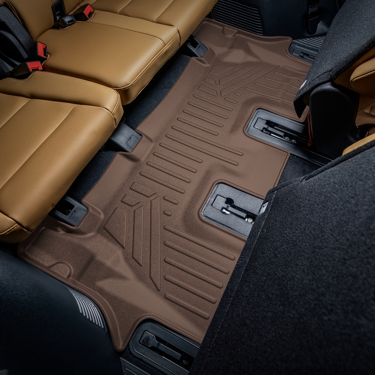 SC1083-N1 3rd-Row Custom Fit Floor Liners for 2013-2020 Toyota Sienna 8 Passenger