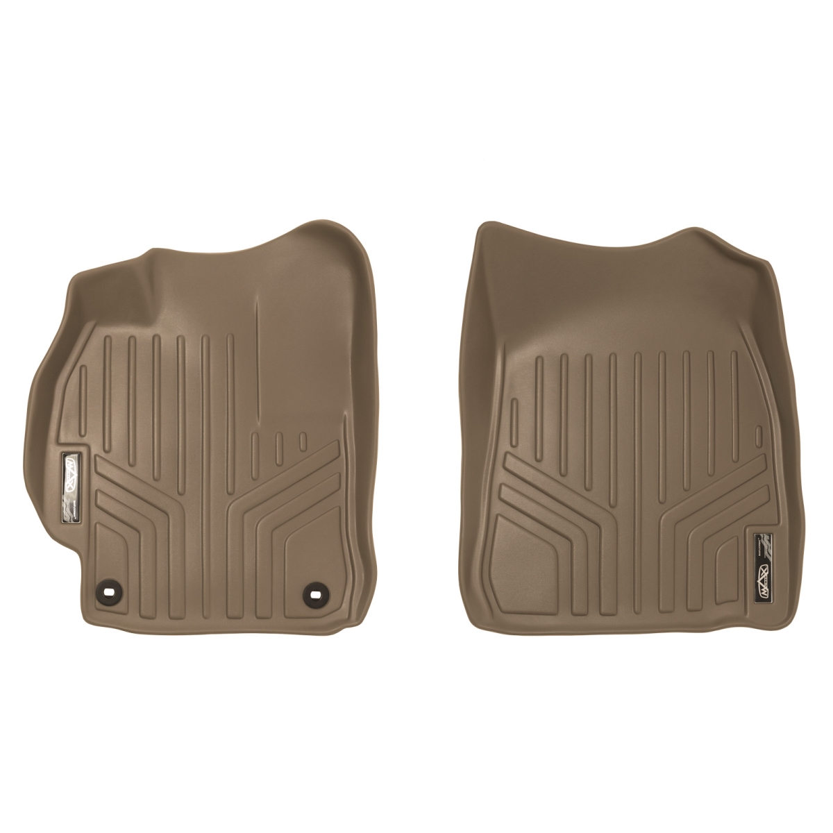 SA1102 Custom Fit 1st Row Floor Mats Liner Set for 2012-2015 Toyota Camry - All Models, Tan