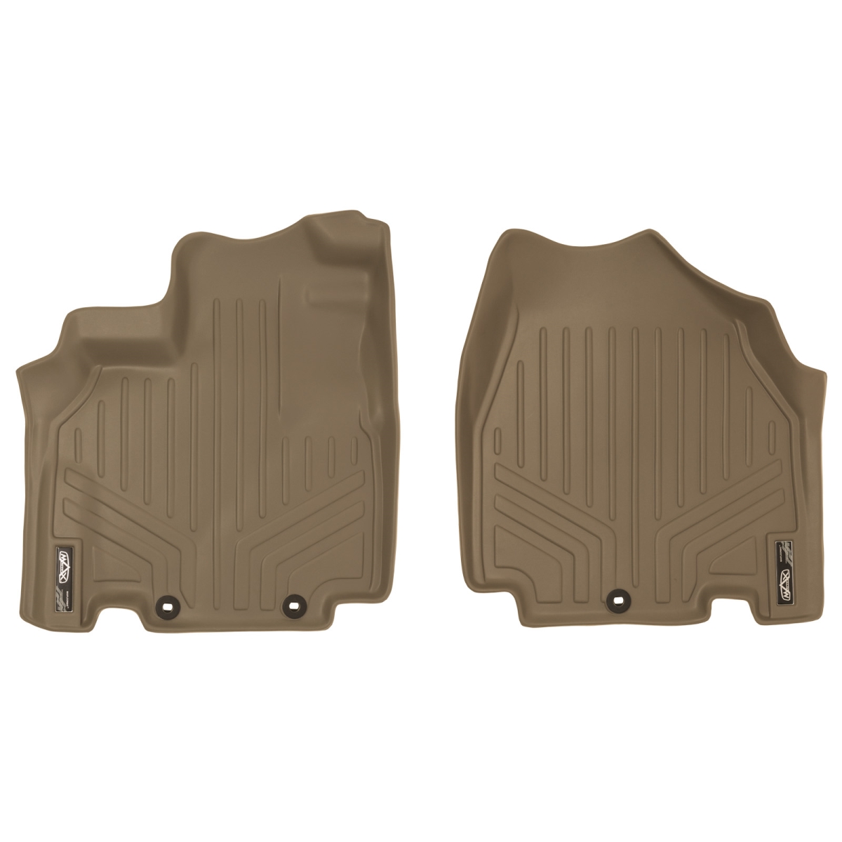 Custom Fit Floor Mats 1st Row Liner Set for 2011-2017 Honda Odeyssey, Tan