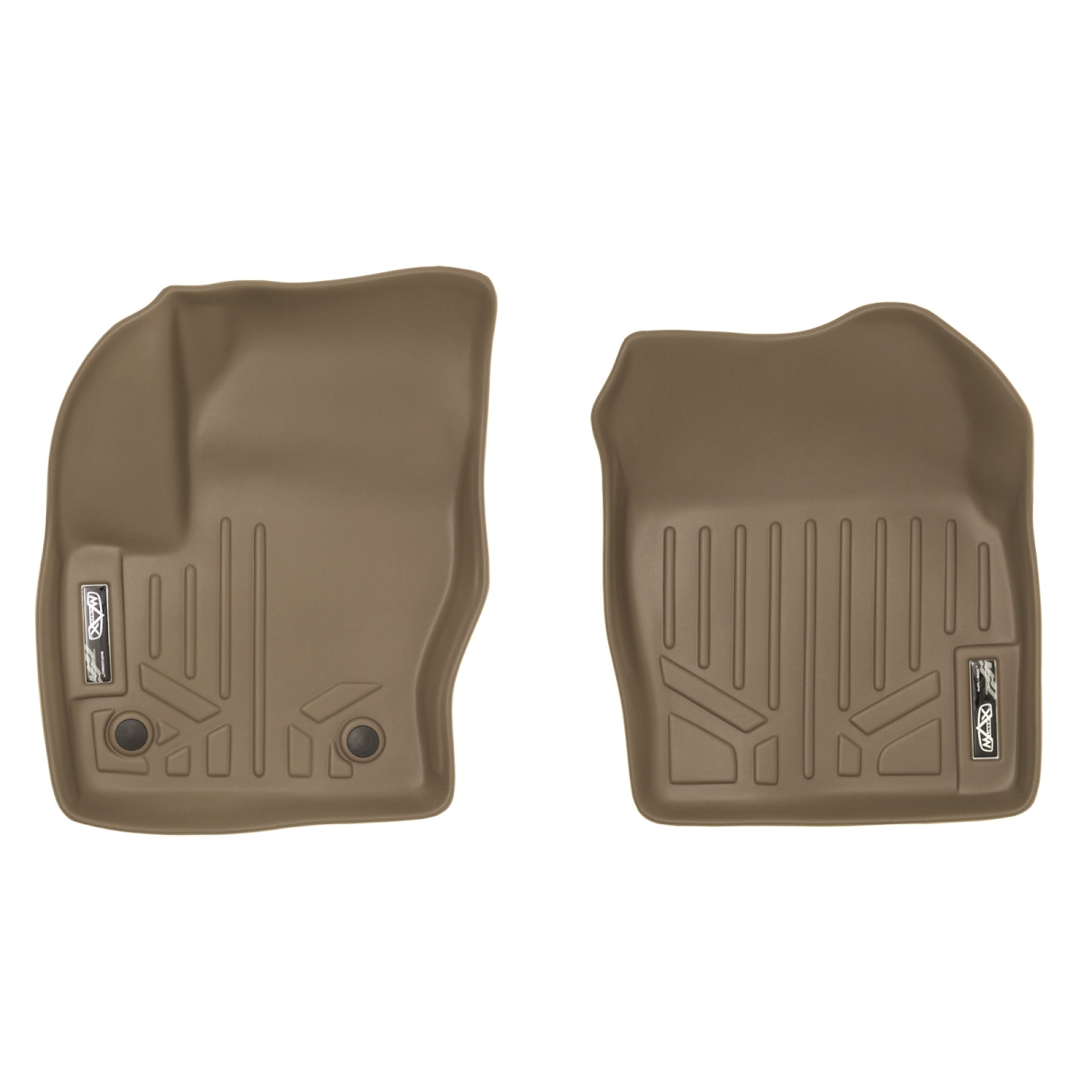 SA1115 Custom Fit 1st Row Floor Mats Liner Set for 2013-2019 Ford Escape, Tan