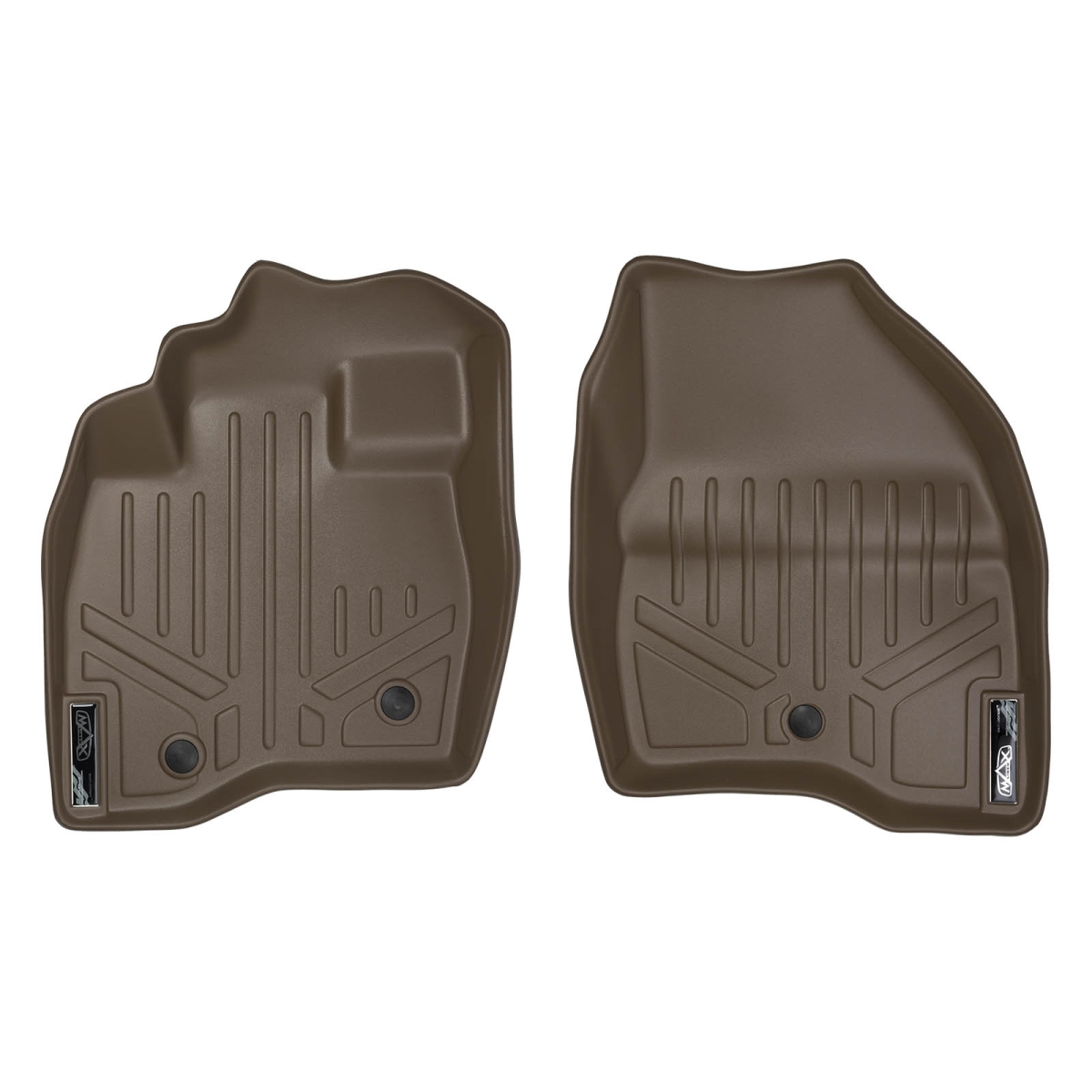 Custom Fit 1st Row Floor Mats Liner Set for 2017-2019 Ford Explorer, Tan