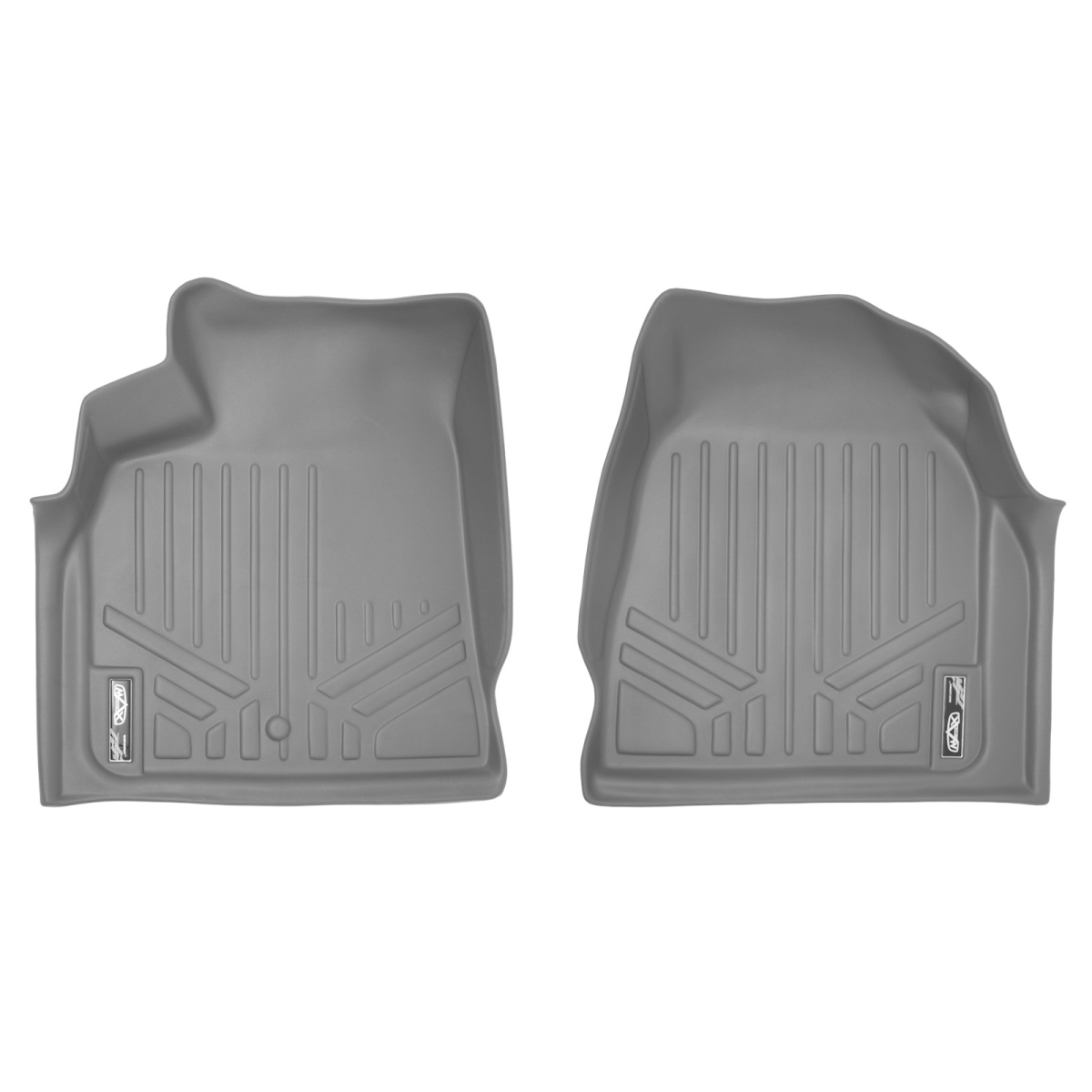 Custom Fit 1st Row Floor Mats Liner Set for 2008-2017 Buick Enclave, Gray