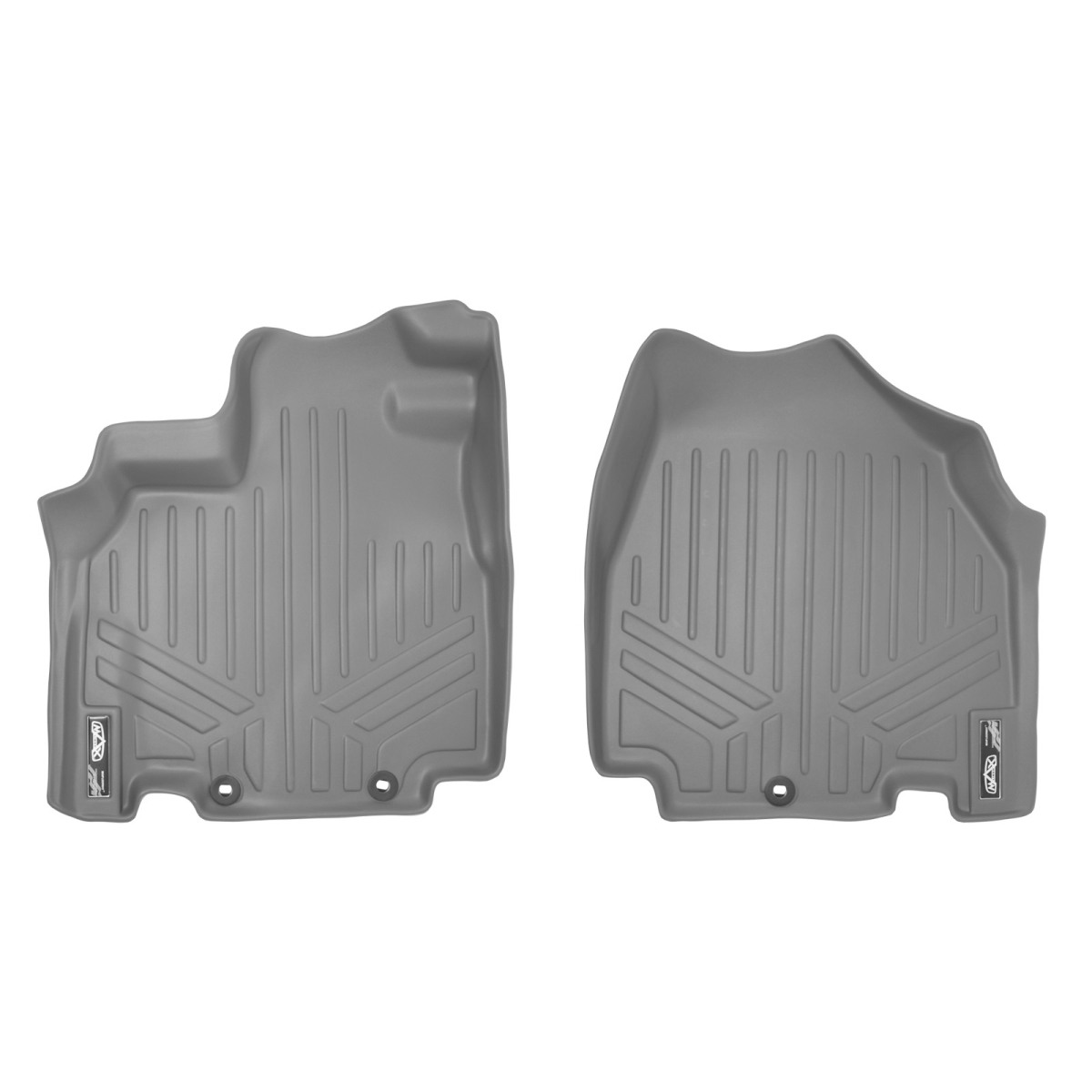 36 in. Floor Mats 1st Row Liner Set for 2011-2017 Honda Odyssey, Gray