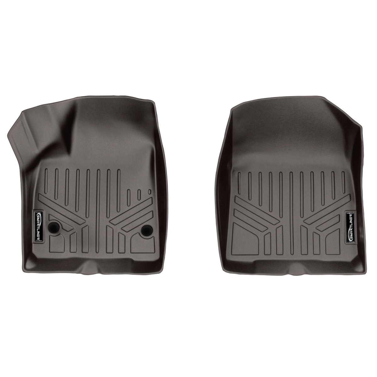 Custom Fit 1st Row Floor Mats Liner Set for 2019-2022 Chevrolet Blazer, Cocoa