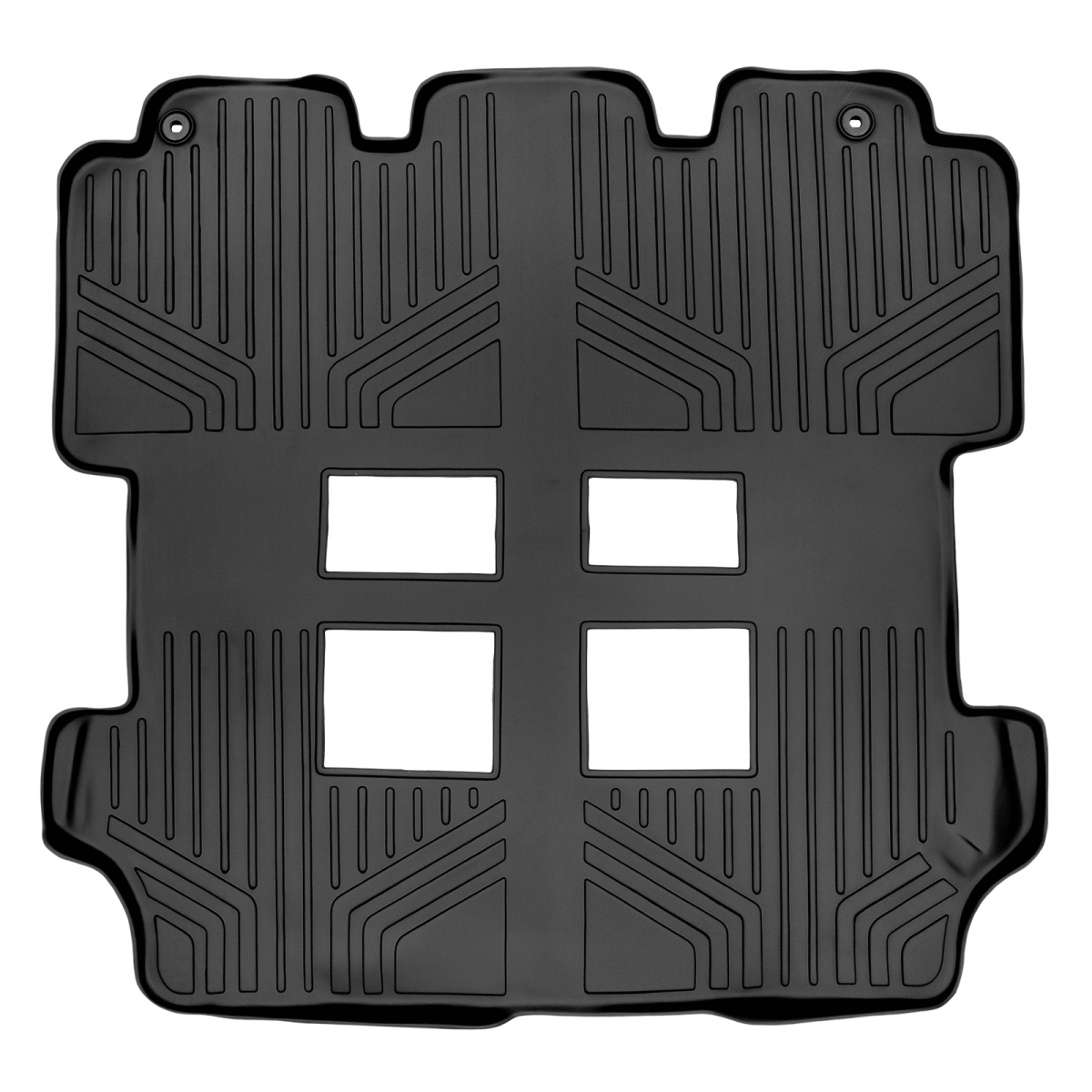 Custom Fit 2nd & 3rd Row Floor Mats Liner for 2011-2017 Honda Odyssey, Black