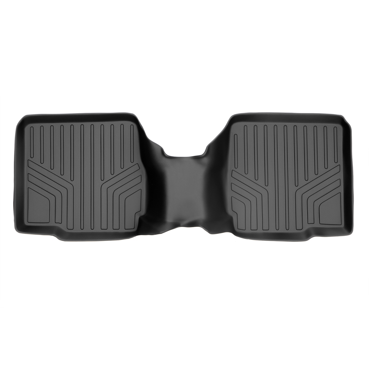 Custom Fit 2nd Row Floor Mats Liner with 2nd Row Center Console for 2011-2019 Ford Explorer, Black