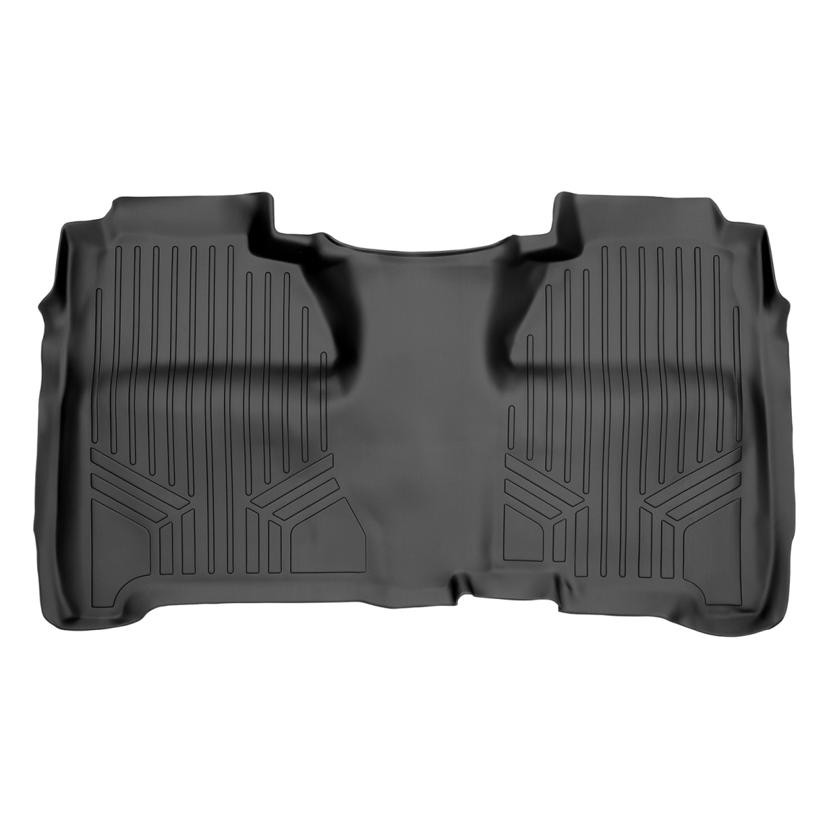 Custom Fit 2nd Row Floor Mats Liner for 2014-2018 Chevy Silverado 1500, Black