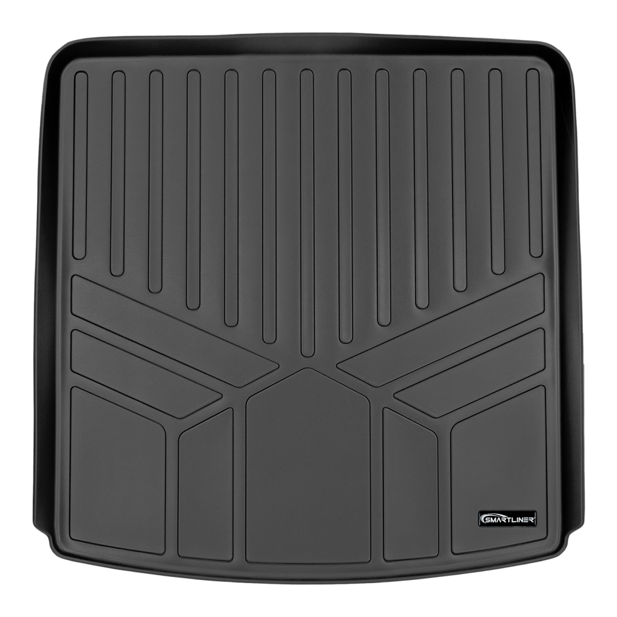 SD0230 All Weather Trunk Behind 2nd Row Seat Floor Mat Cargo Liner for 2017-2021 GMC Acadia, Black
