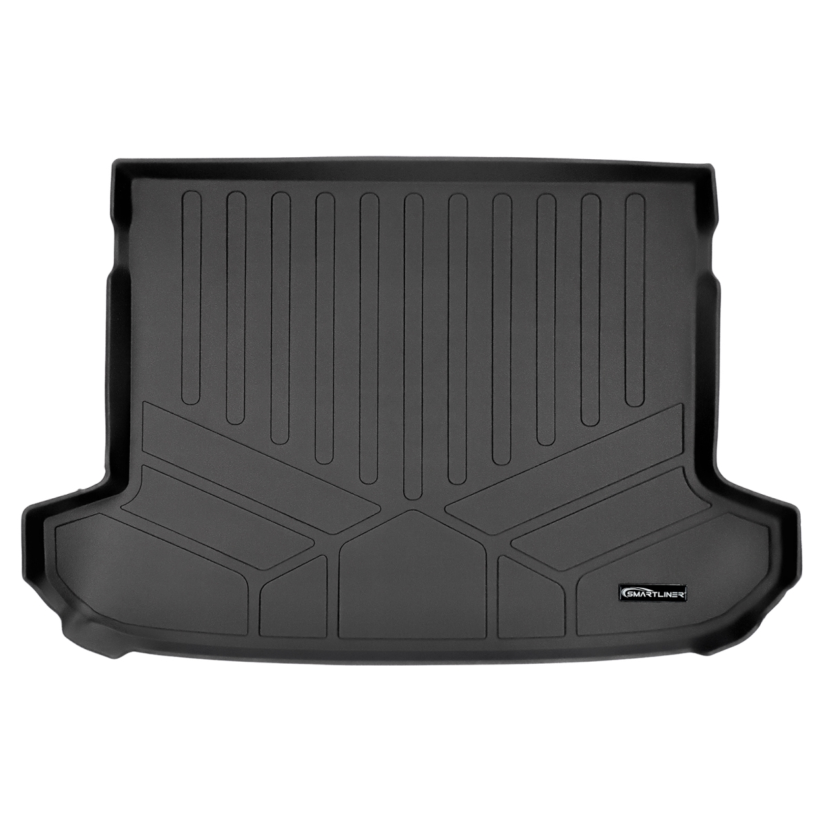 All Weather Trunk Floor Mat & Cargo Liner - Factory Cargo Tray in Upper Position for 2017-2022 Kia Sportage, Black