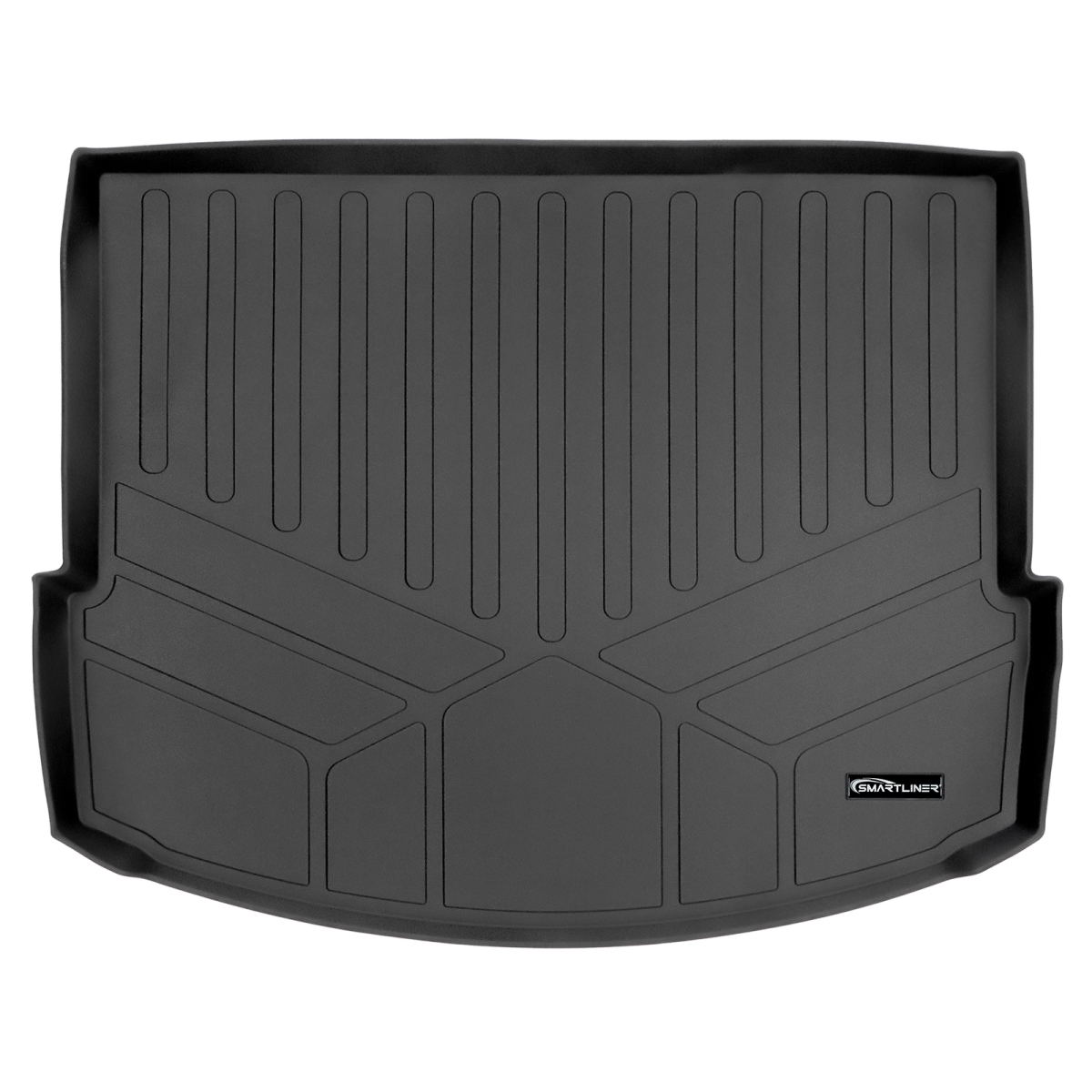 SD0288 Trunk Behind 2nd Row Floor Mat Cargo Liner with 3rd Row Seats for 2015-2019 Land Rover Discovery Sport, Black