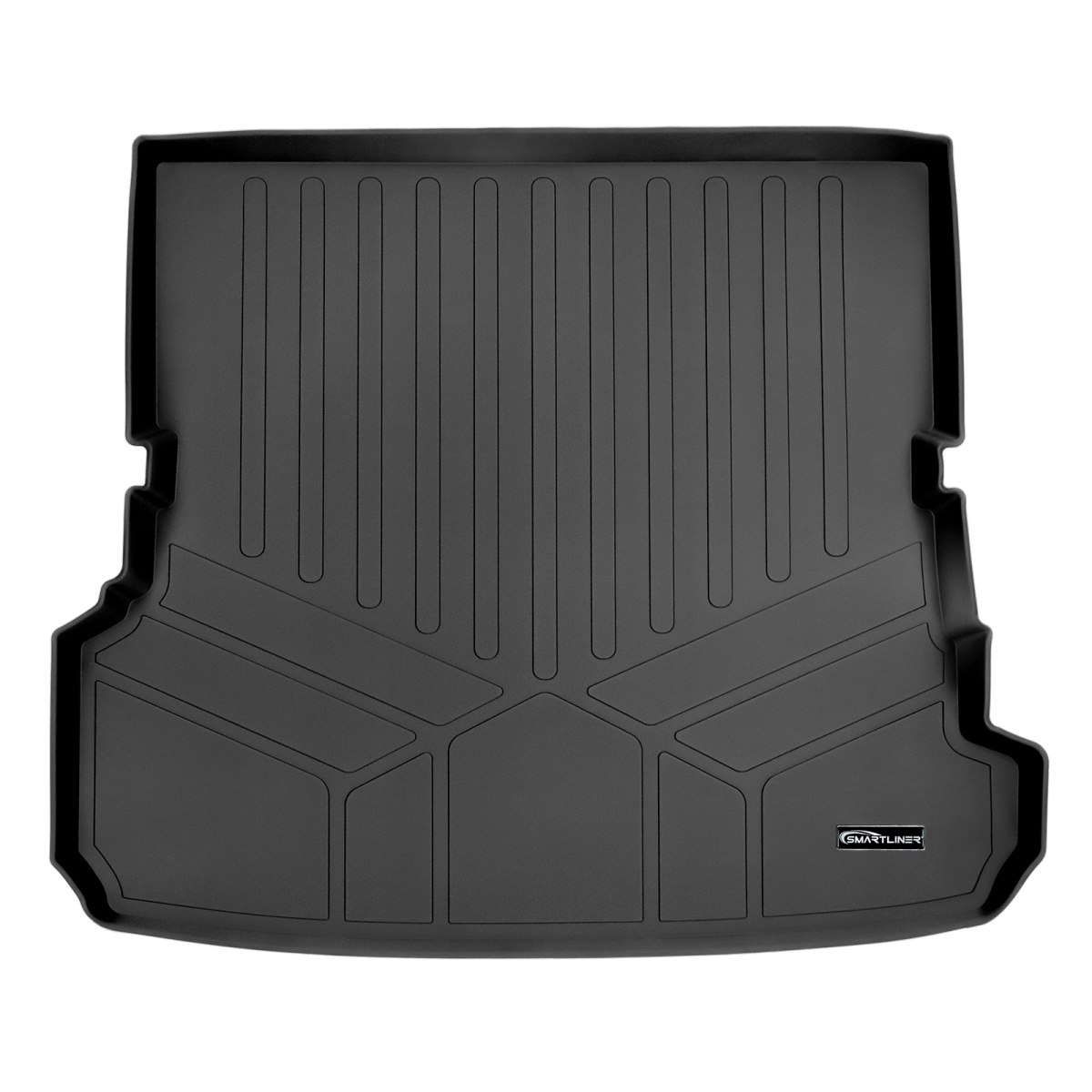 All Weather Custom Fit Trunk Behind 2nd Row Floor Mat Cargo Liner for 2017-2022 Audi Q7 - All Models, Black