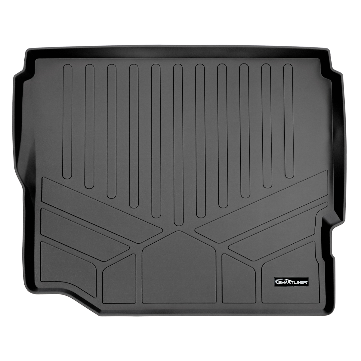 SD0383 Floor Mat Cargo Liner with Flat Load Floor without Subwoofer for 2018-2021 Jeep Wrangler, Black