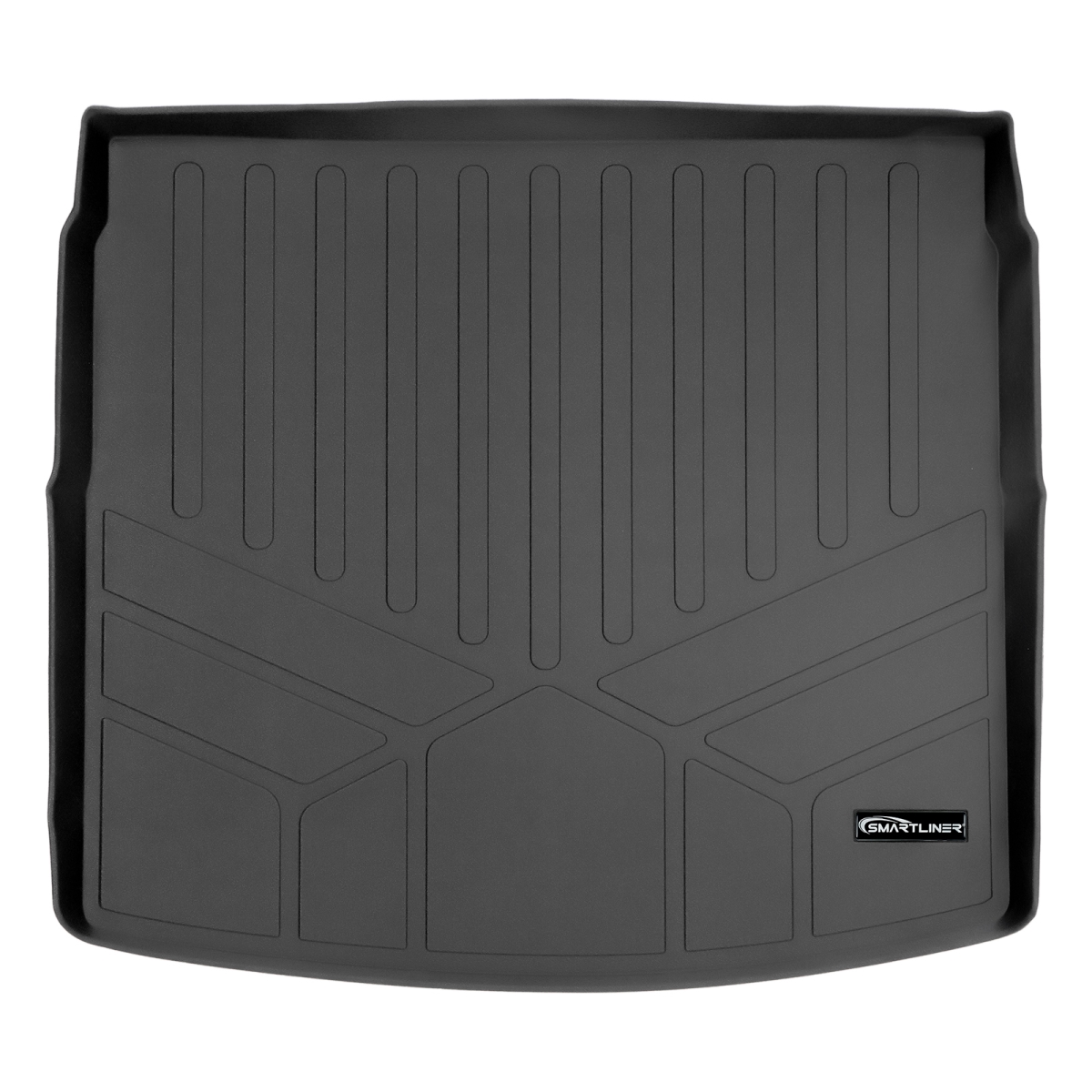 Trunk Floor Mat & Cargo Liner - Fits Factory Cargo Deck in Upper Position for 2017-2021 Honda CR-V, Black