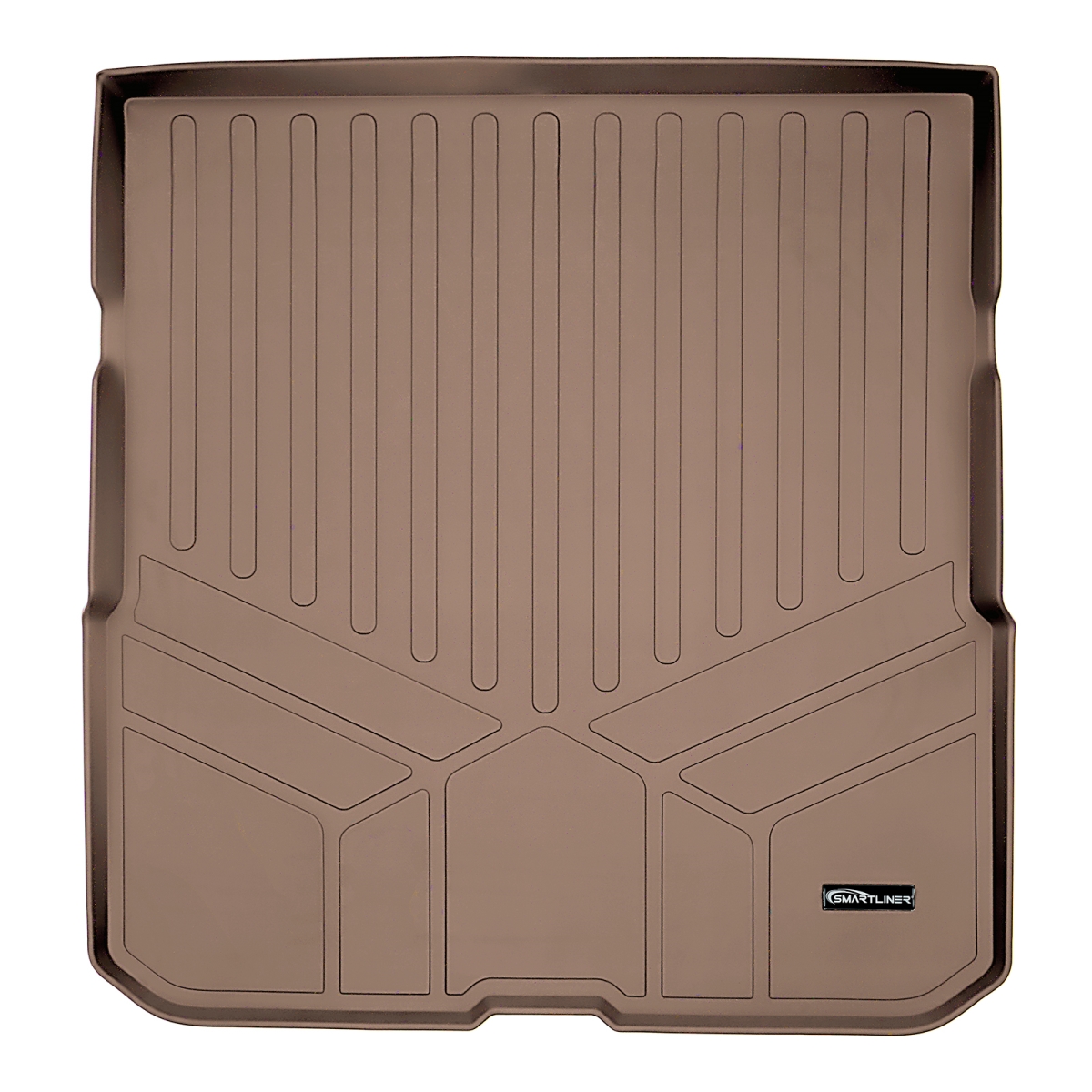 All Weather Custom Fit Trunk Behind 2nd Row Floor Mat Cargo Liner for 2016-2021 Honda Pilot, Tan