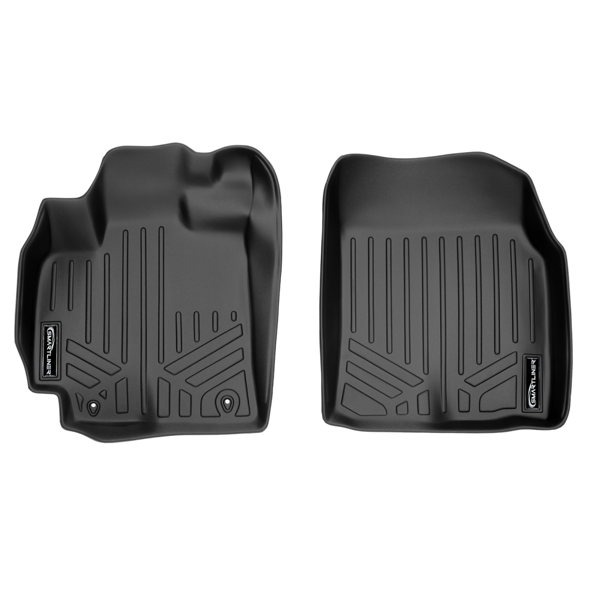 SA0012 Custom Fit 1st Row Floor Mats Liner Set with Automatic Transmission for 2009-2013 Toyota Corolla, Black
