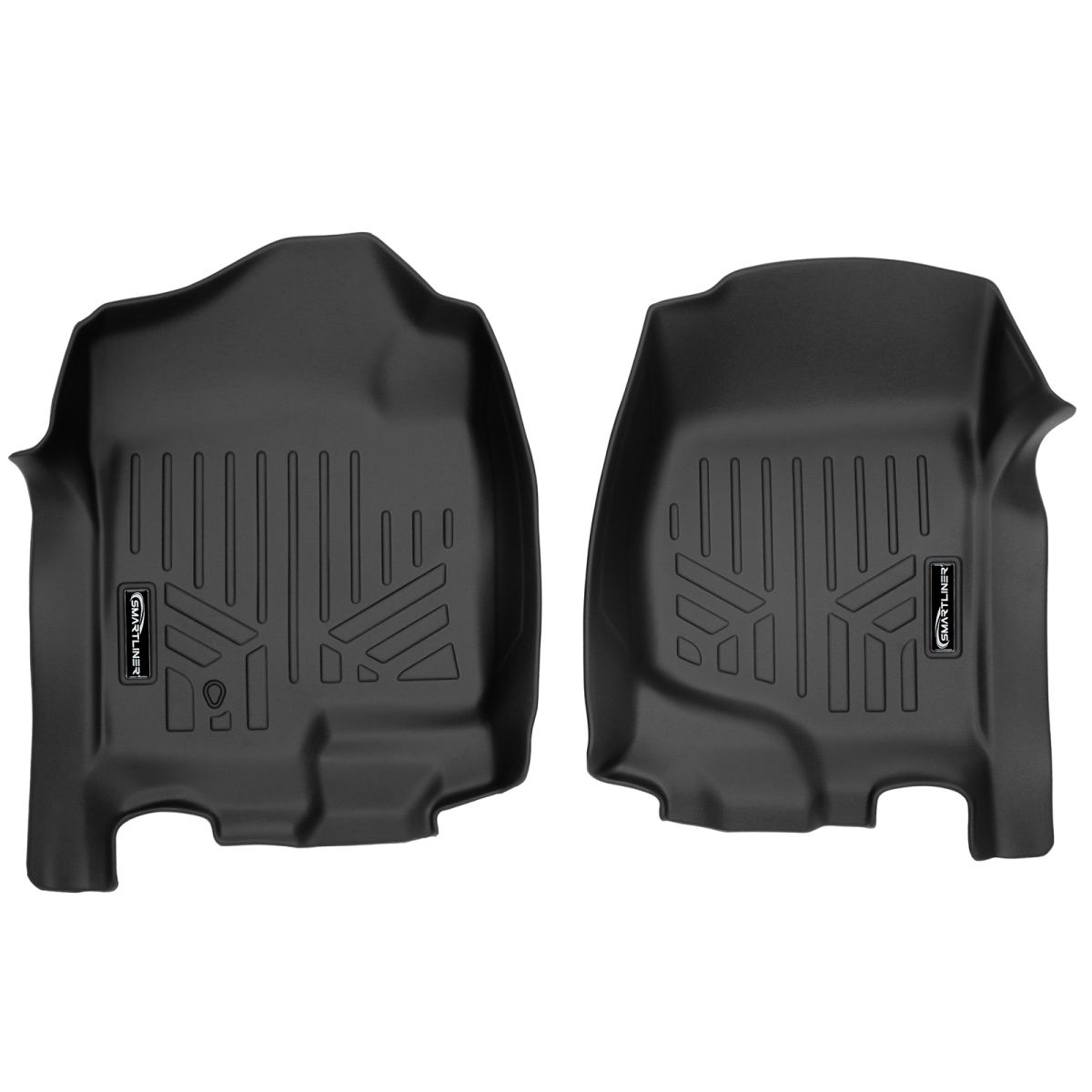1st Row Floor Mats Liner Set for 2007-2014 Cadillac Escalade, Black