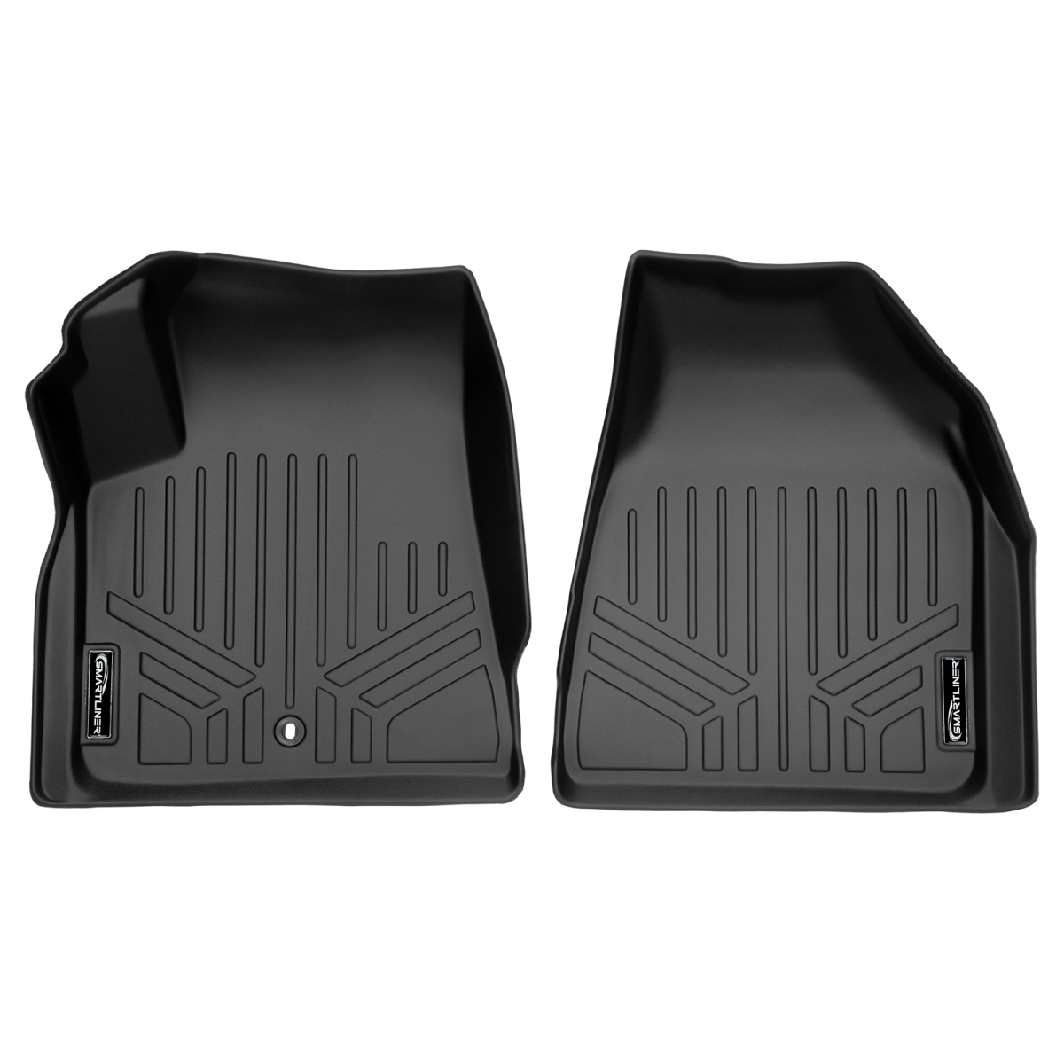 Custom Fit 1st Row Floor Mats Liner Set for 2008-2017 Buick Enclave, Black