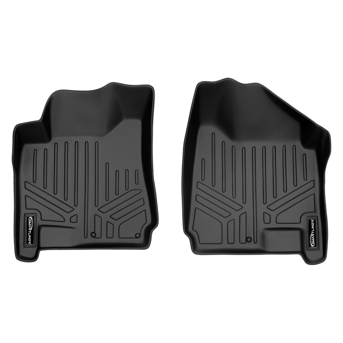 Custom Fit 1st Row Floor Mats Liner Set for 2010-2016 Cadillac SRX - All Models, Black