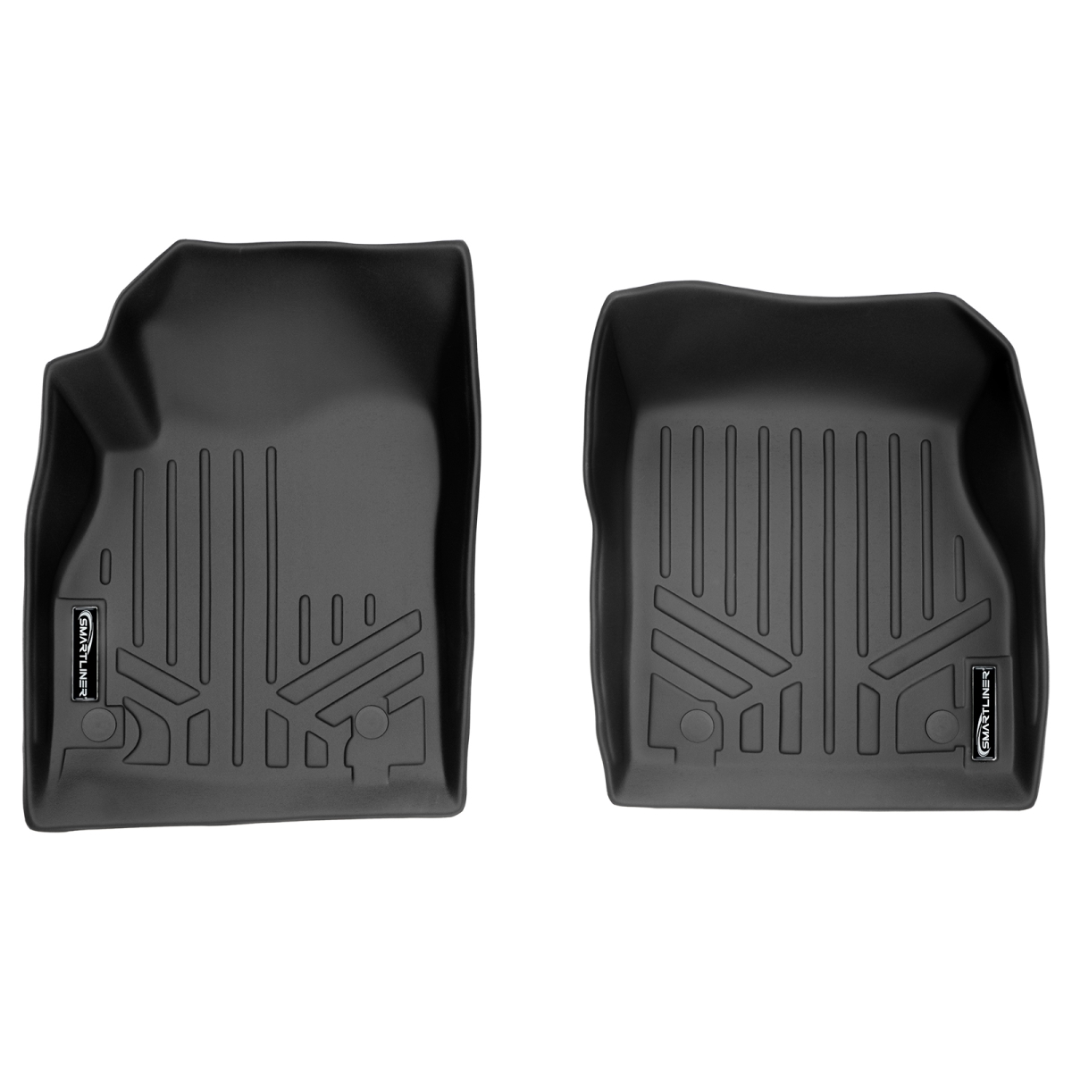 1st Row Floor Mats Liner Set for 2011-2015 Chevrolet Cruze, Black