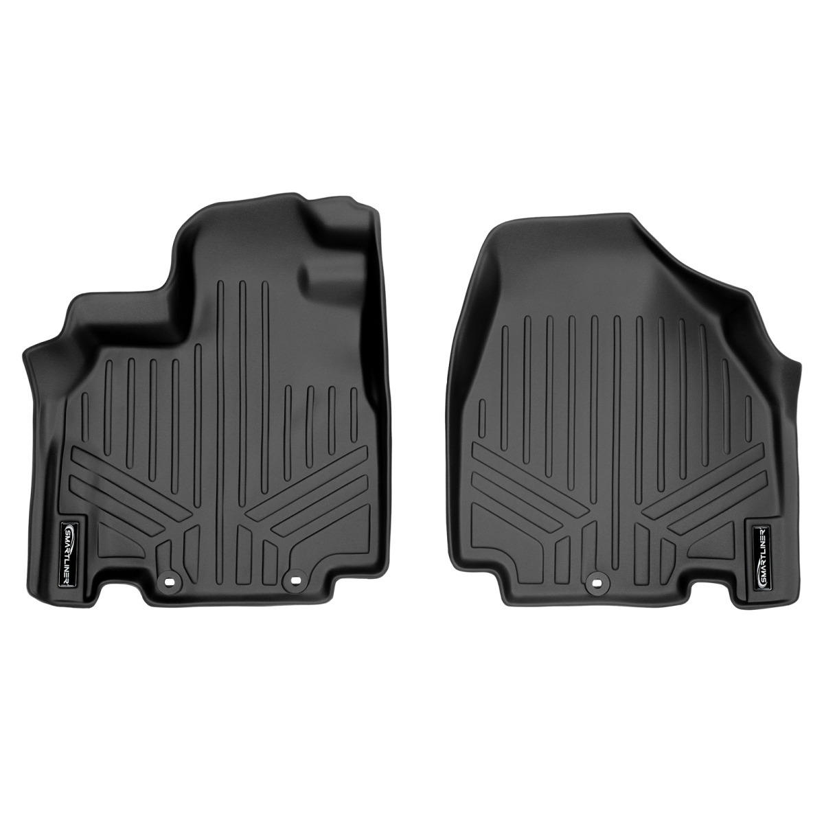 Custom Fit 1st Row Floor Mats Liner Set for 2011-2017 Honda Odyssey - All Models, Black