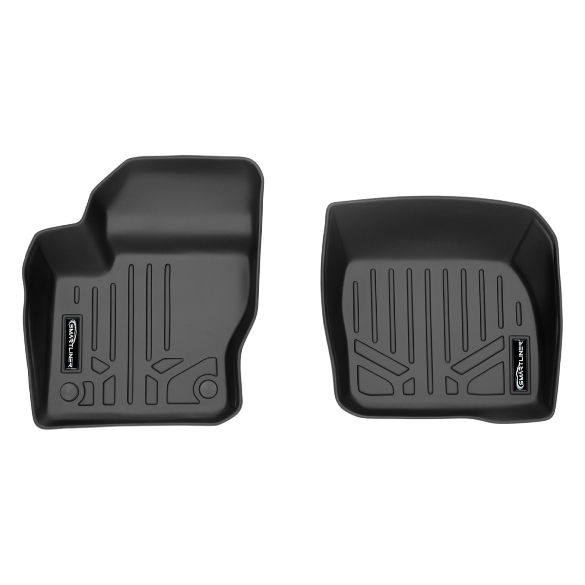 Custom Fit 1st Row Floor Mats Liner Set for 2012-2018 Ford Focus, Black