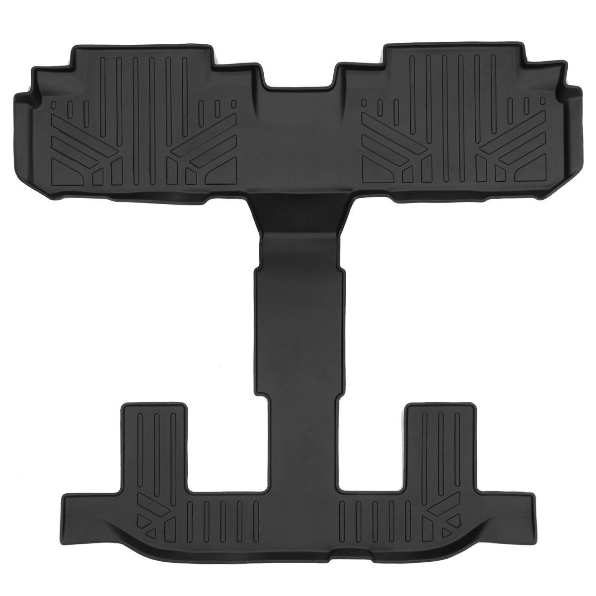 Custom Fit 2nd & 3rd Row Floor Mats Liner with Bucket Seats for 2019-2021 Subaru Ascent, Black
