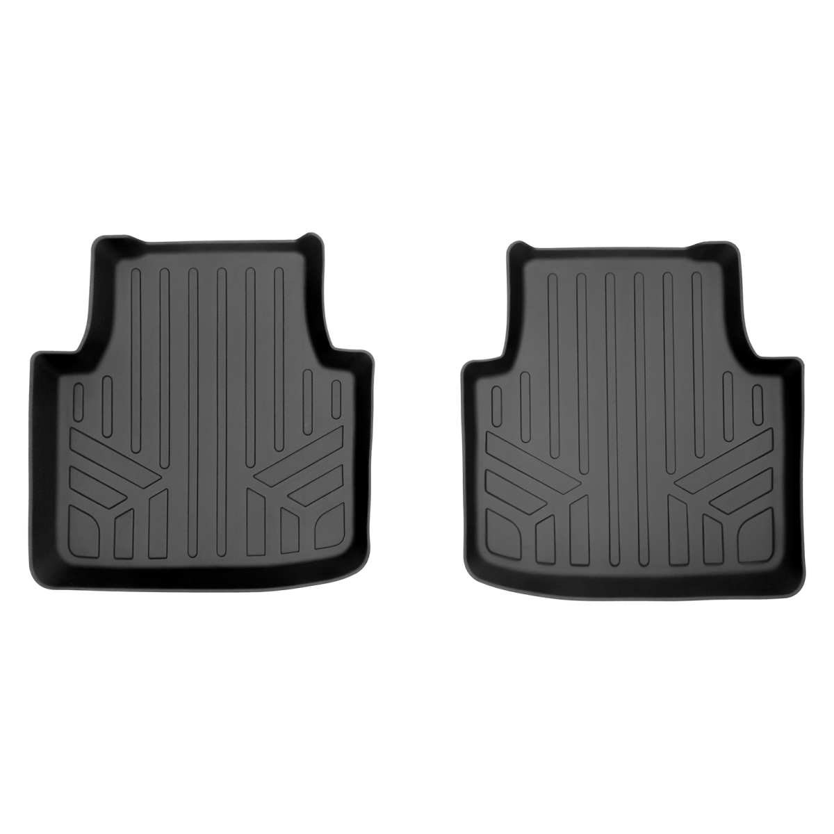 Custom Fit 2nd Row Floor Mats Liner for 2019-2021 Volkswagen Arteon, Black