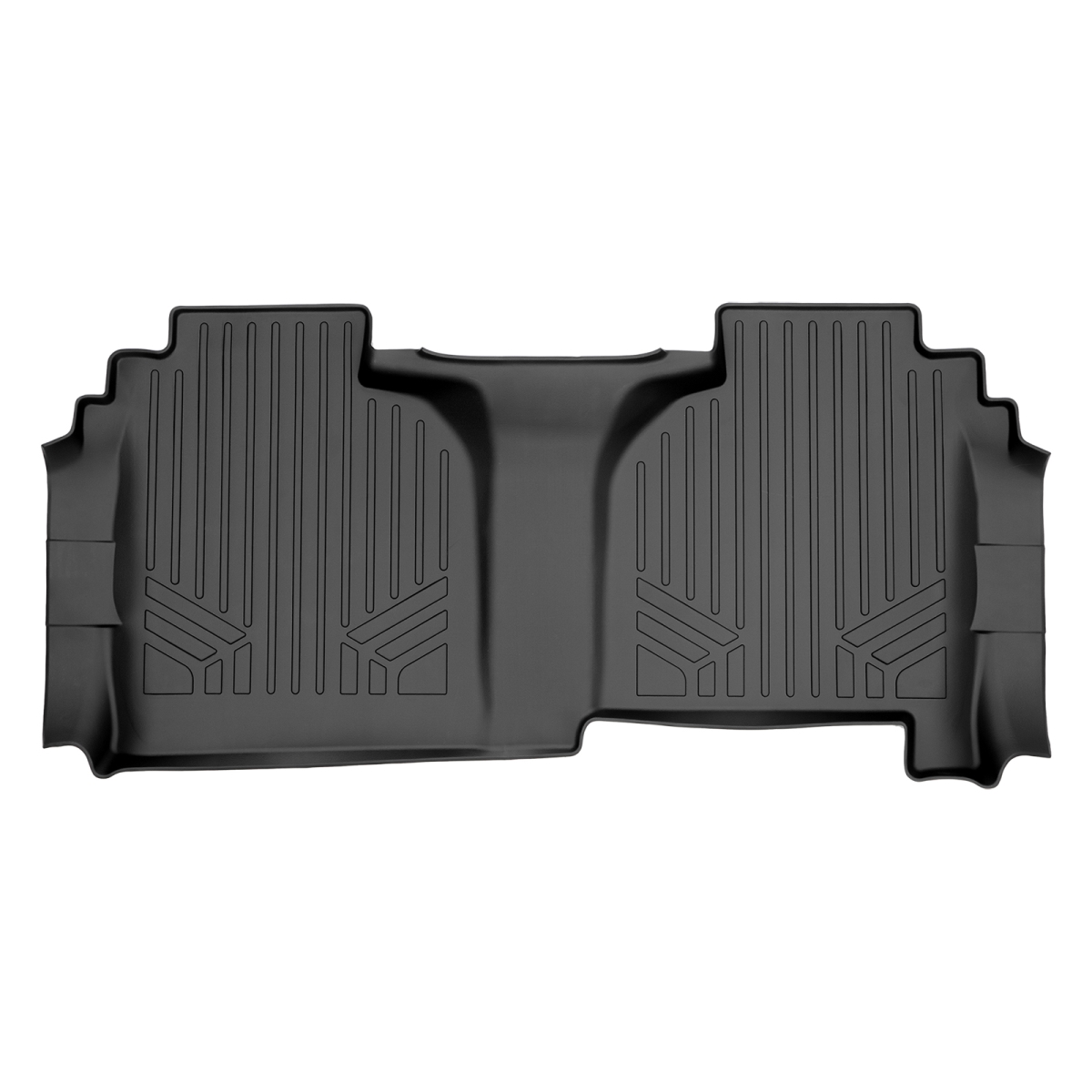 2nd Row Floor Mats Liner - Extended Cab without Rear Underseat Toolbox for 2019-2021 Chevy Silverado 1500, Black