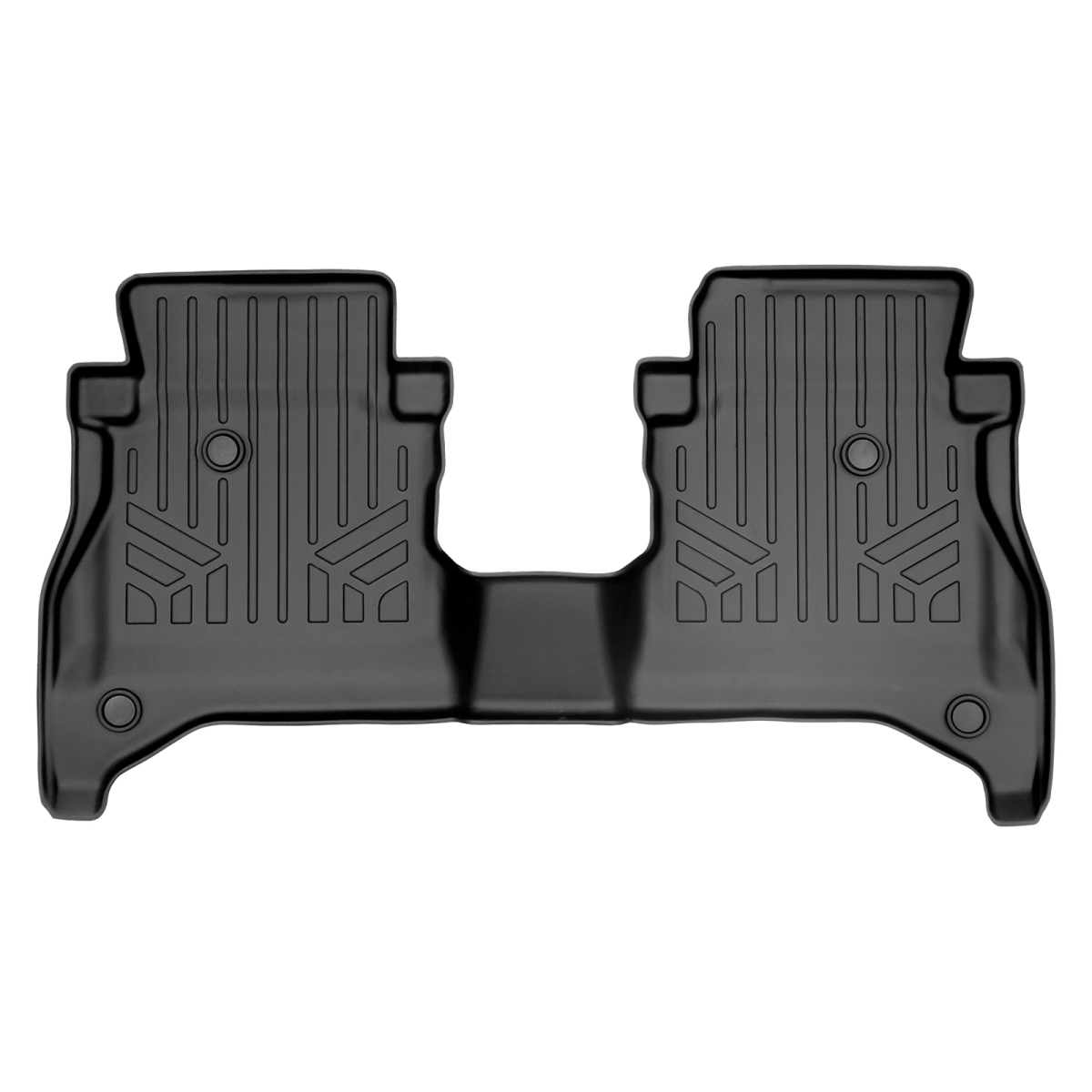 Custom Fit 2nd Row Floor Mats Liner with Non Lockable Rear Underseat Storage for 2020-2023 Jeep Gladiator, Black -  Escapada, ES3557650