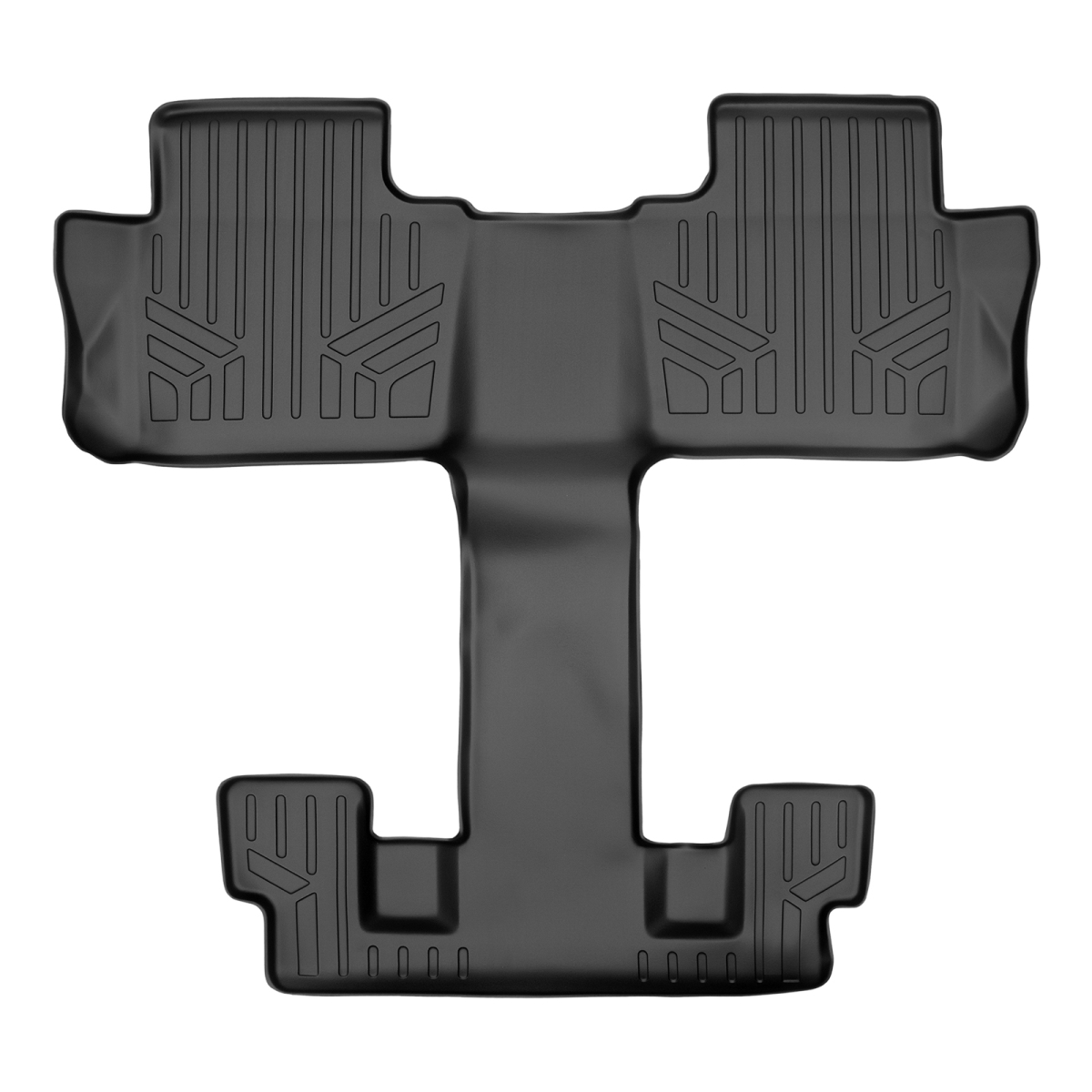 Custom Fit 2nd & 3rd Row Floor Mats Liner with 2nd Row Bucket Seats for 2020-2021 Cadillac XT6, Black
