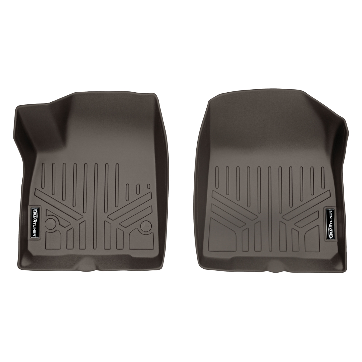 Custom Fit 1st Row Floor Mats Liner Set Cocoa Compatible with 2020-2021 Cadillac XT6, Cocoa