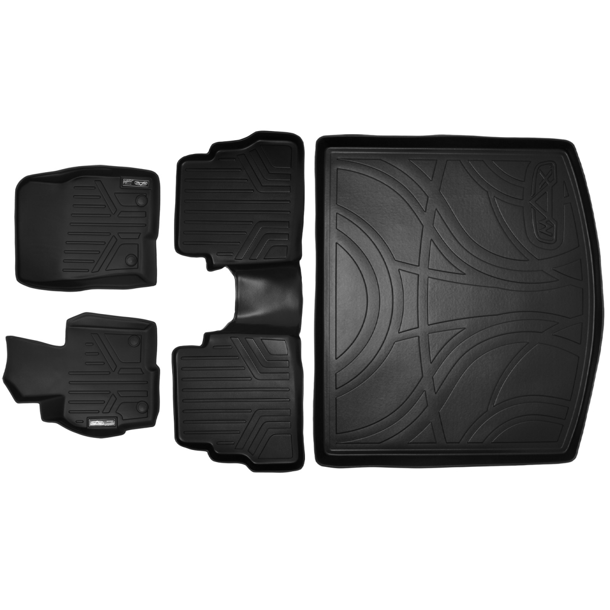 SA0145-B0145-D0145 Custom Fit Floor Mats & Cargo Liner Set for 2013-2016 Mazda CX-5 - All Models, Black