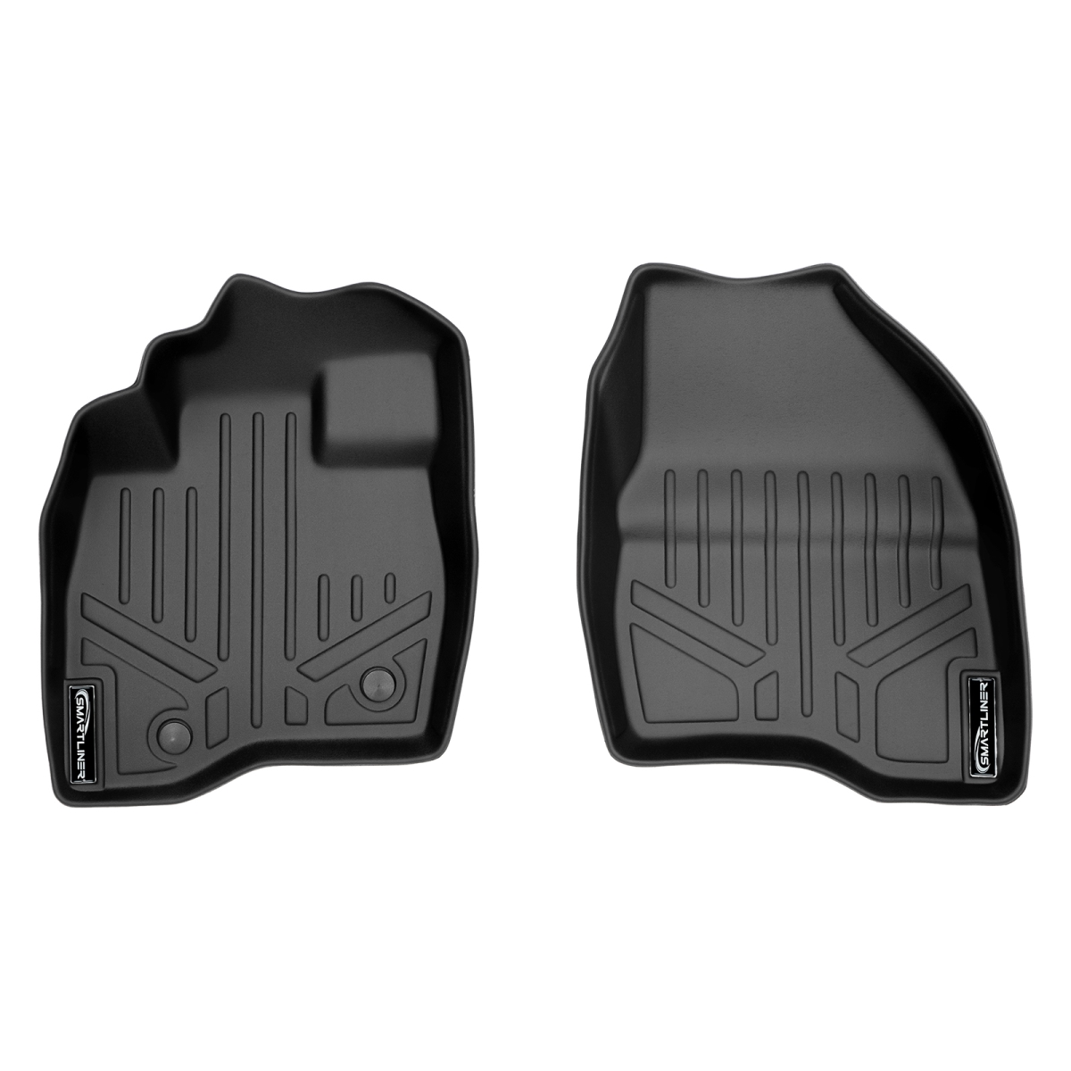 Custom Fit 1st Row Floor Mats Liner Set for 2015-2016 Ford Explorer, Black