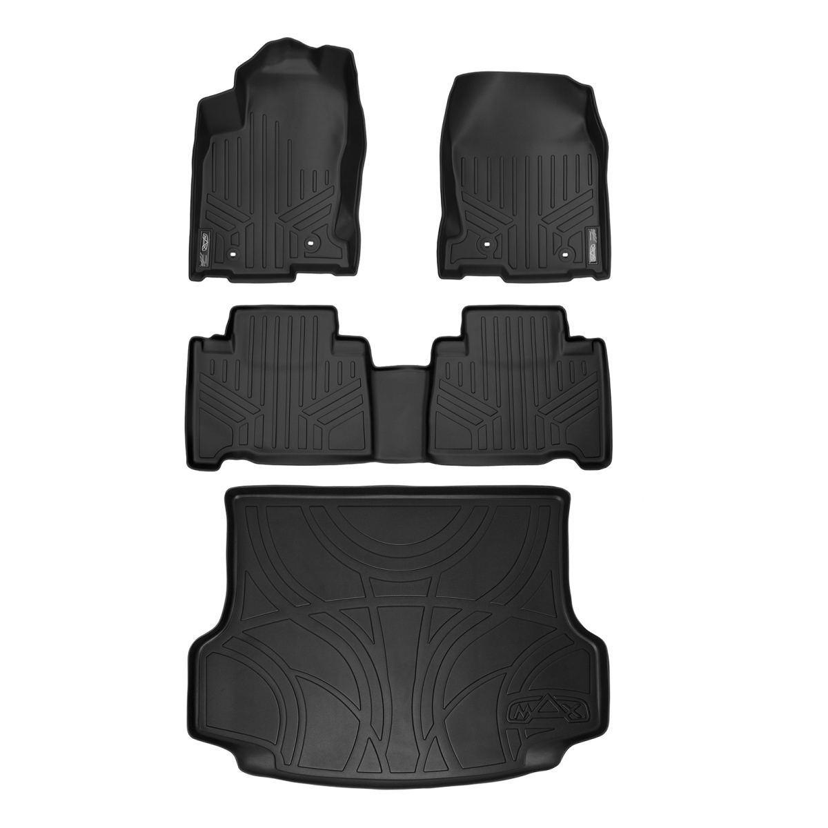 SA0168-B0168-D0168 Custom Fit Floor Mats & Cargo Liner Set for 2015-2021 Lexus NX200t, Black