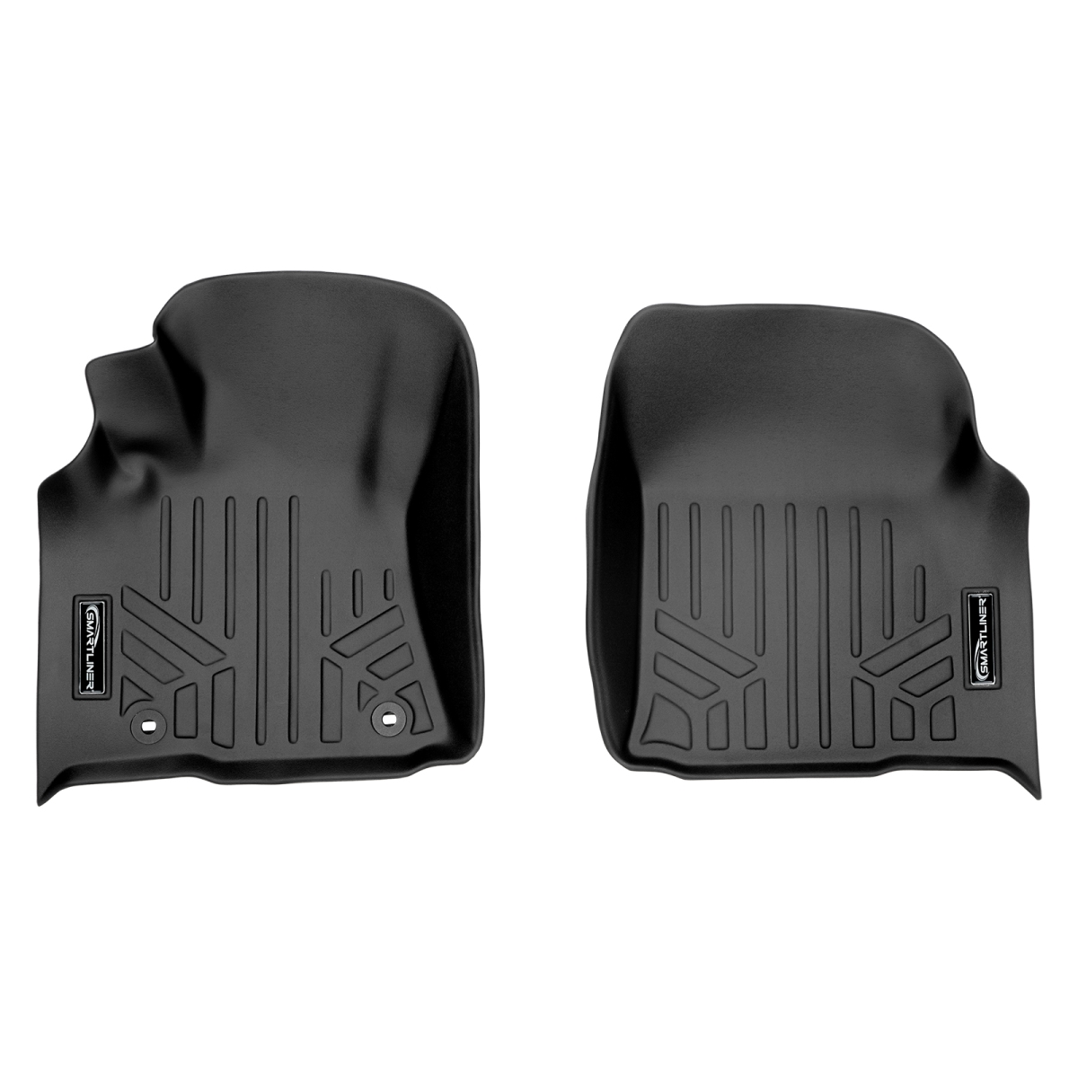 Custom Fit 1st Row Floor Mats Liner Set for 2015-2018 Hilux REVO, Black