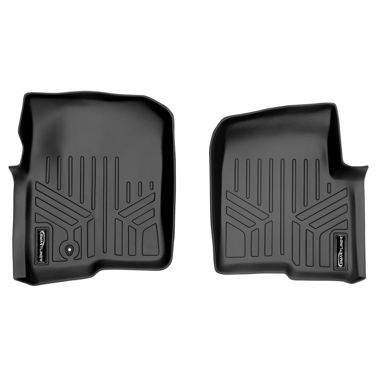 Custom Fit 1st Row Floor Mats Liner Set for 2004-2008 Ford F-150, Black