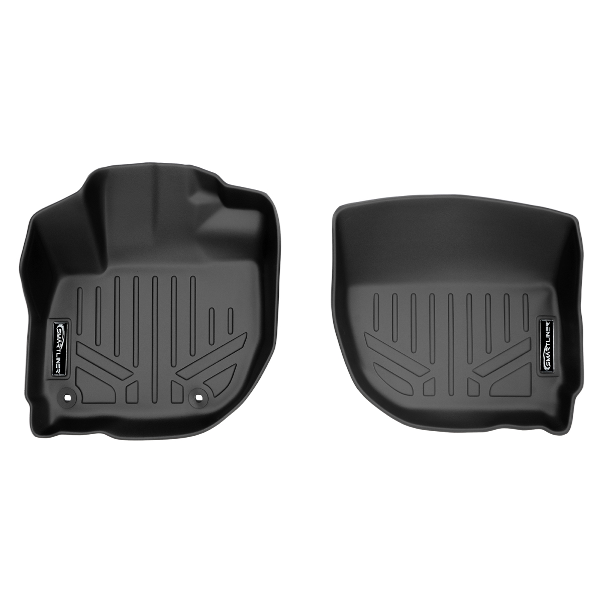 Custom Fit 1st Row Floor Mats Liner Set for 2015-2022 Honda Fit, Black